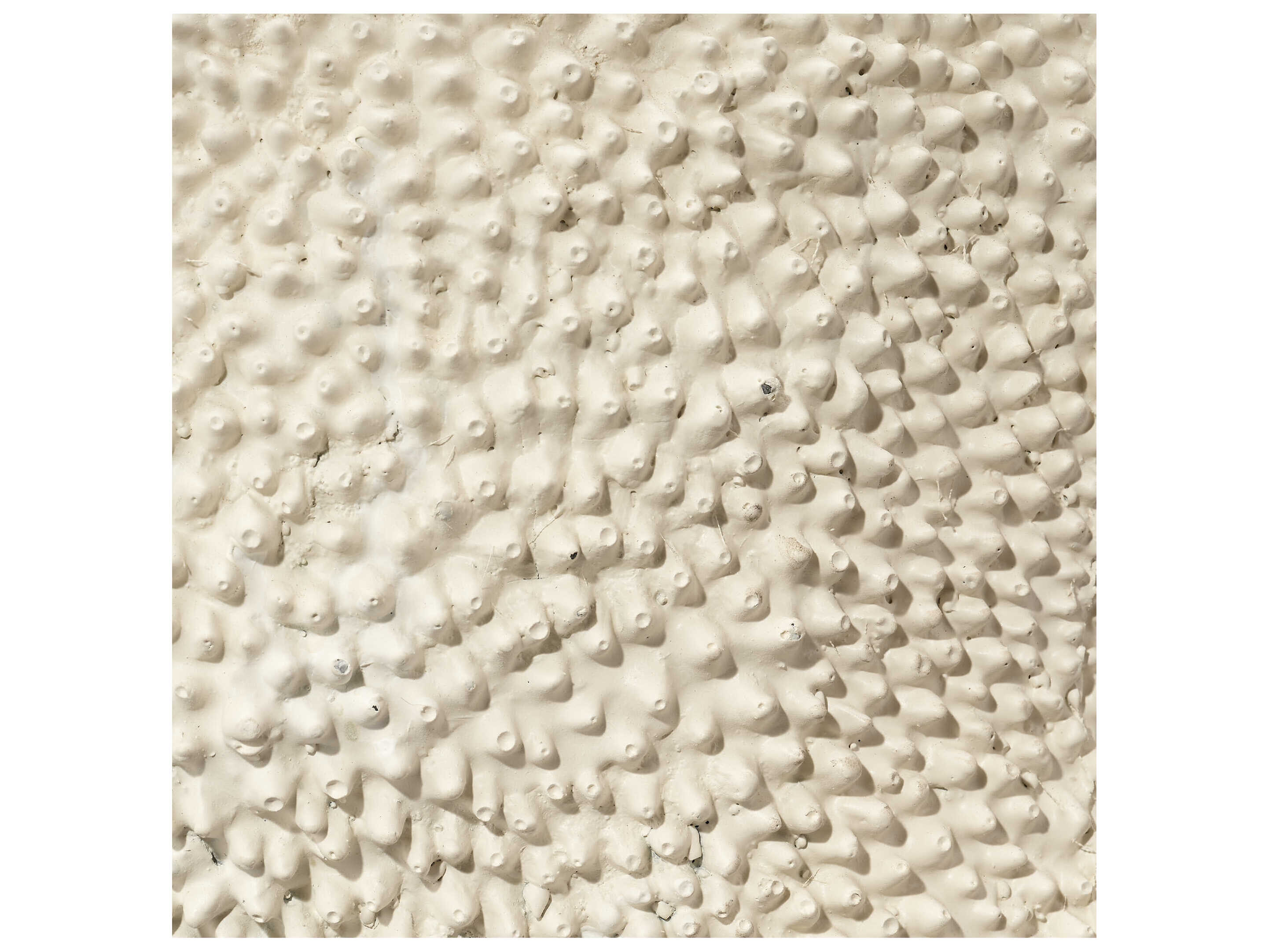 Jamie Young Uni End Fiberglass Cream White Table