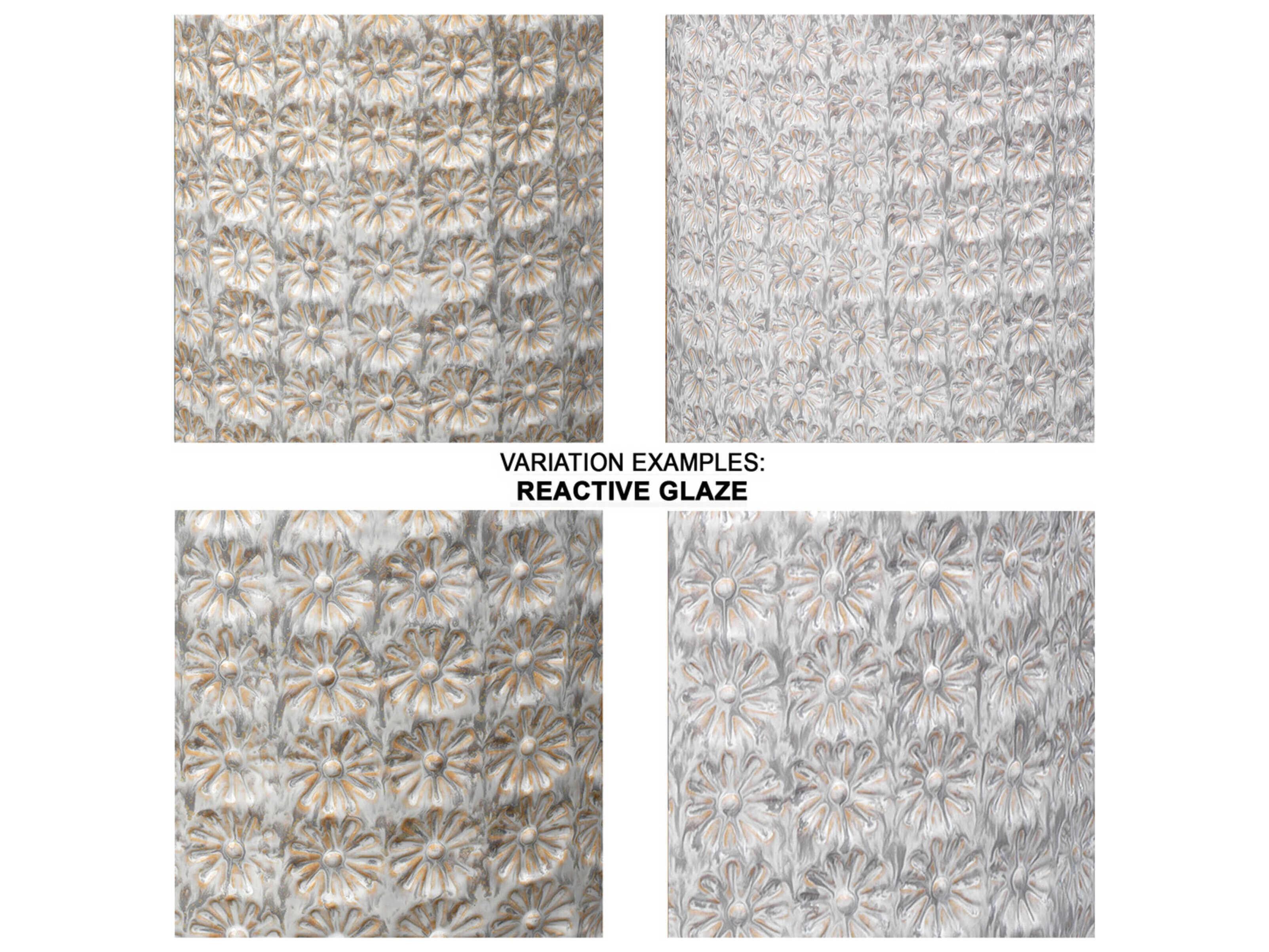 Jamie Young Wildflower Round Ceramic Cream End Table