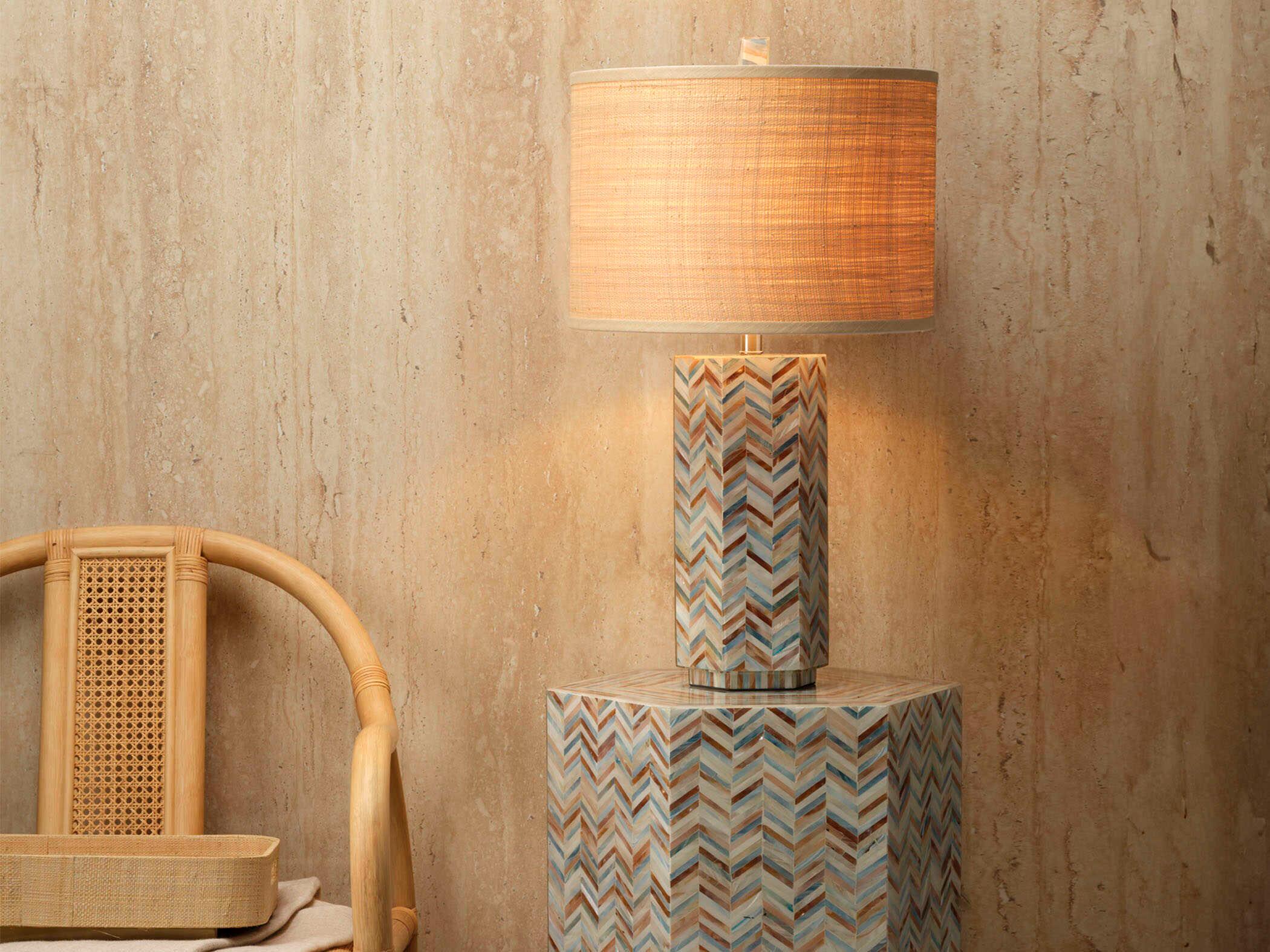 Jamie Young Drum Raffia Shade