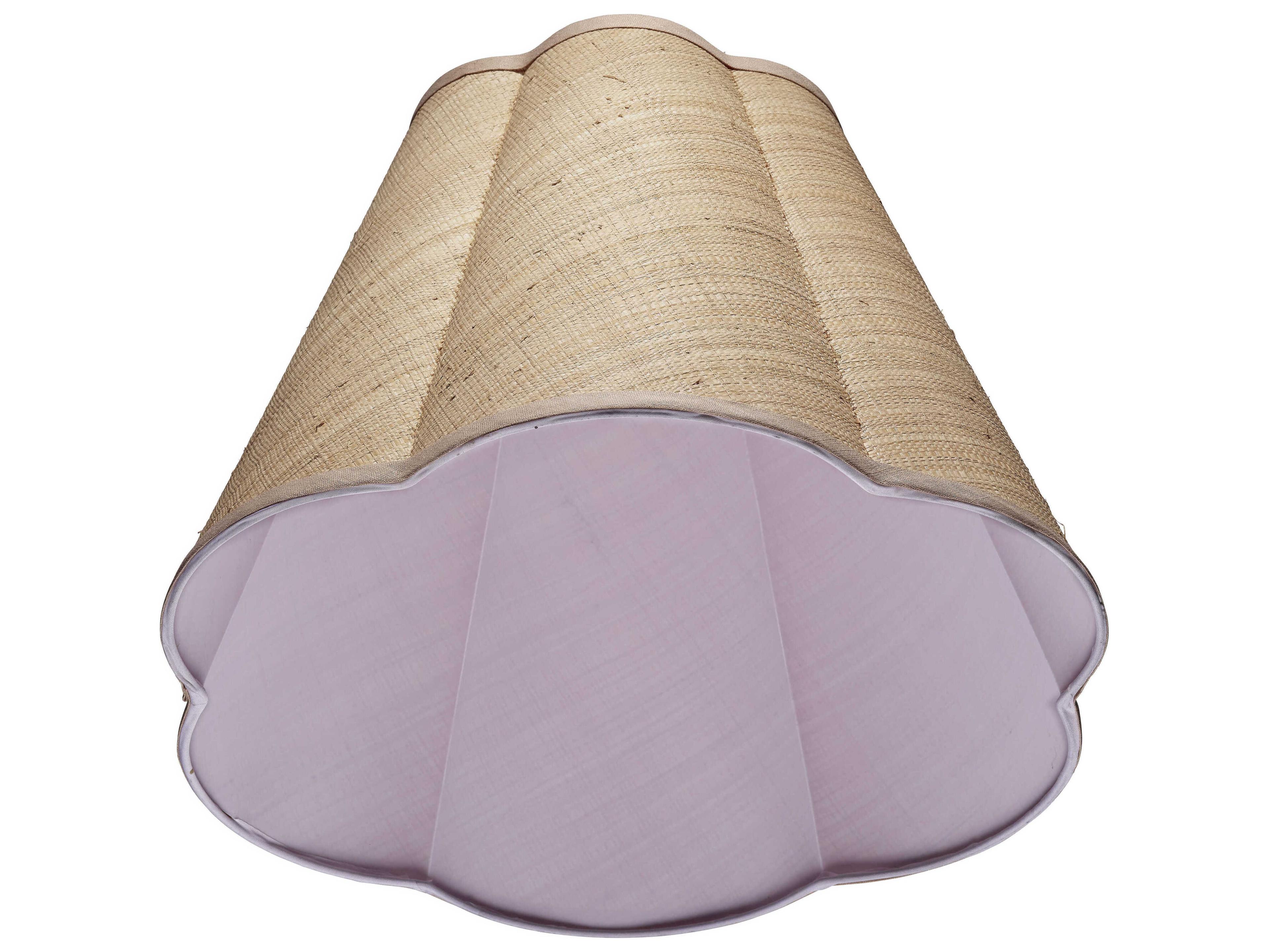 Jamie Young Scalloped Raffia Lamp Shade