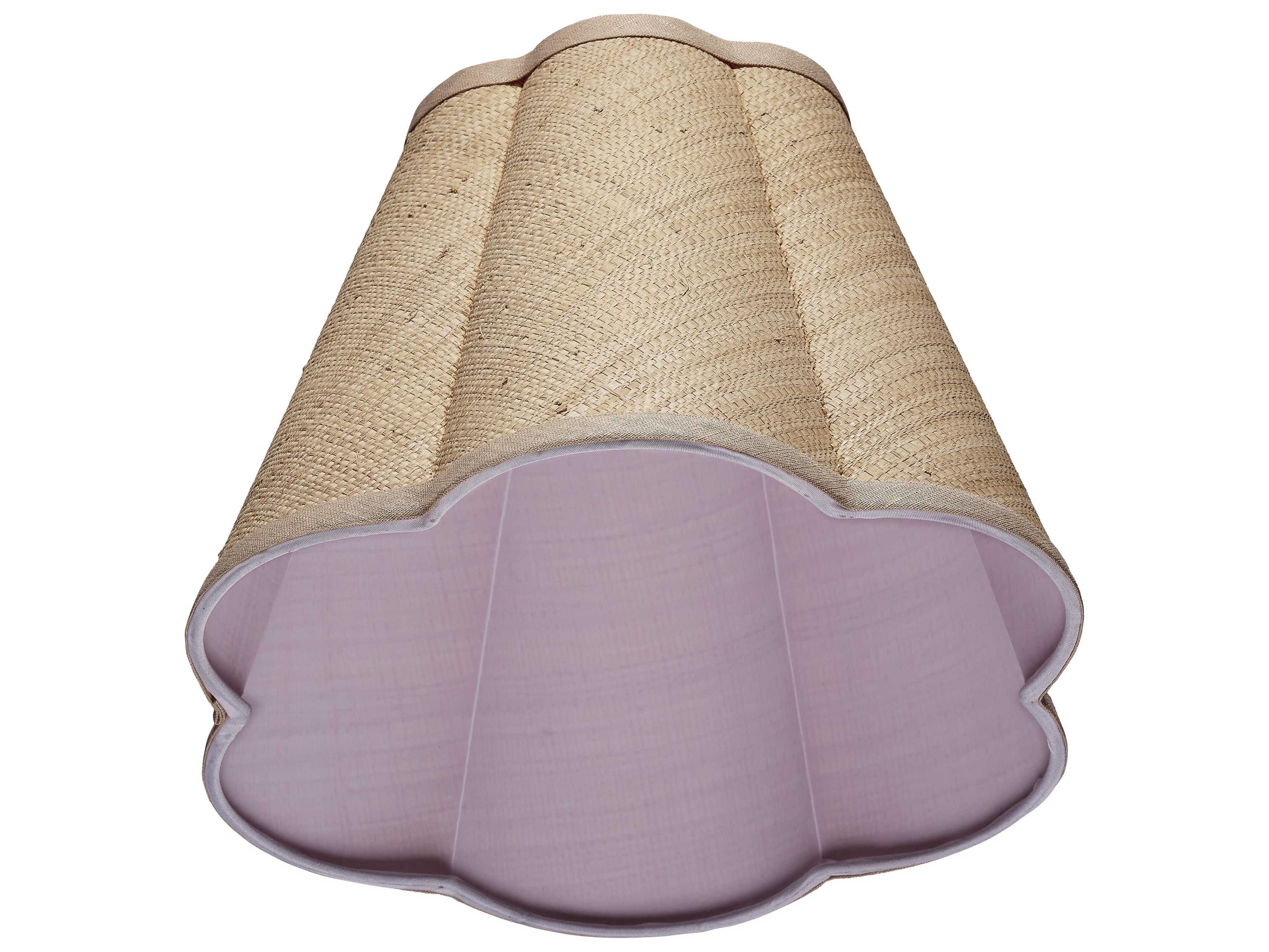 Jamie Young Scalloped Raffia Lamp Shade