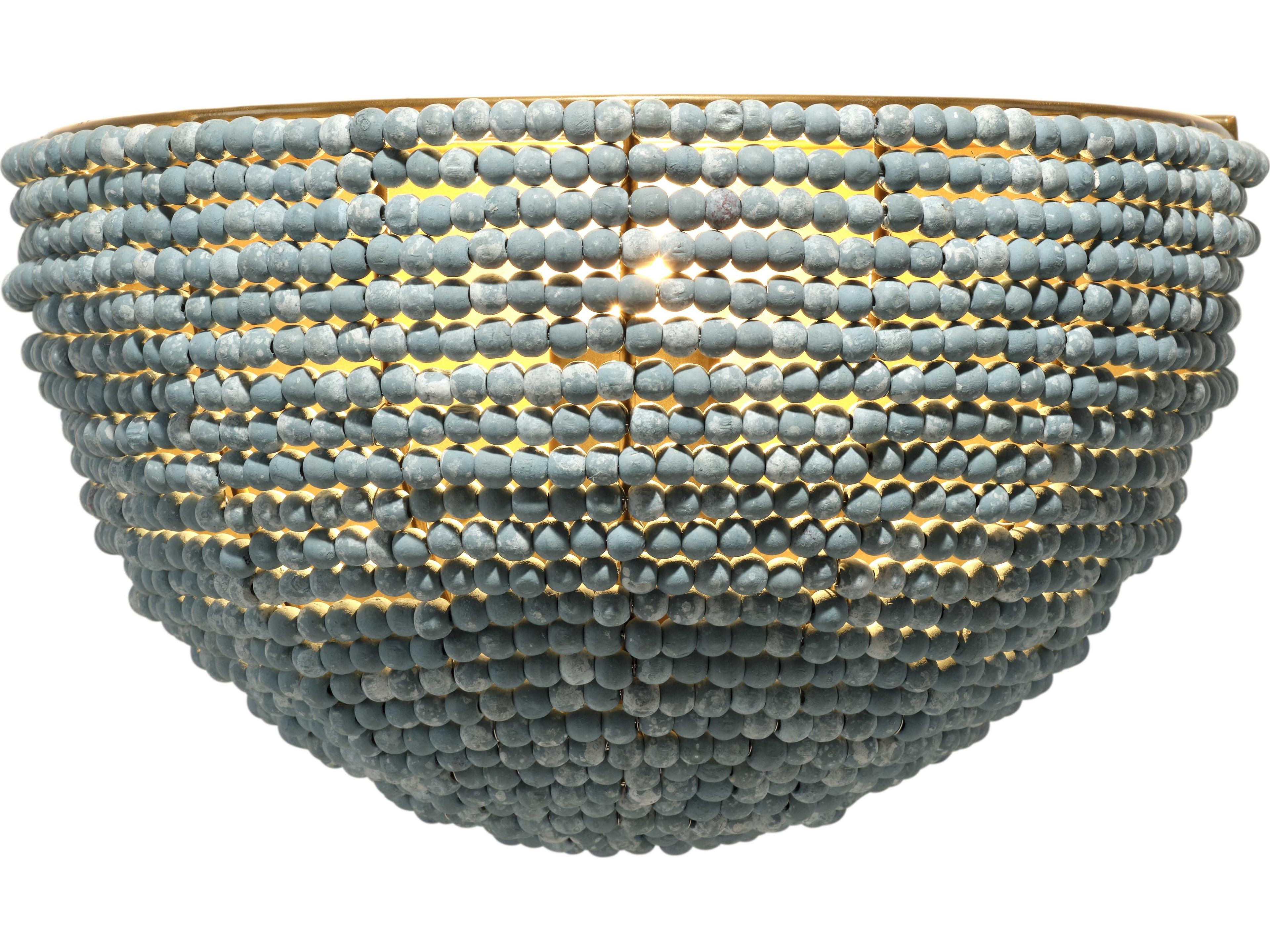 Jamie Young Barnacle 1-Light Blue Wall Sconce