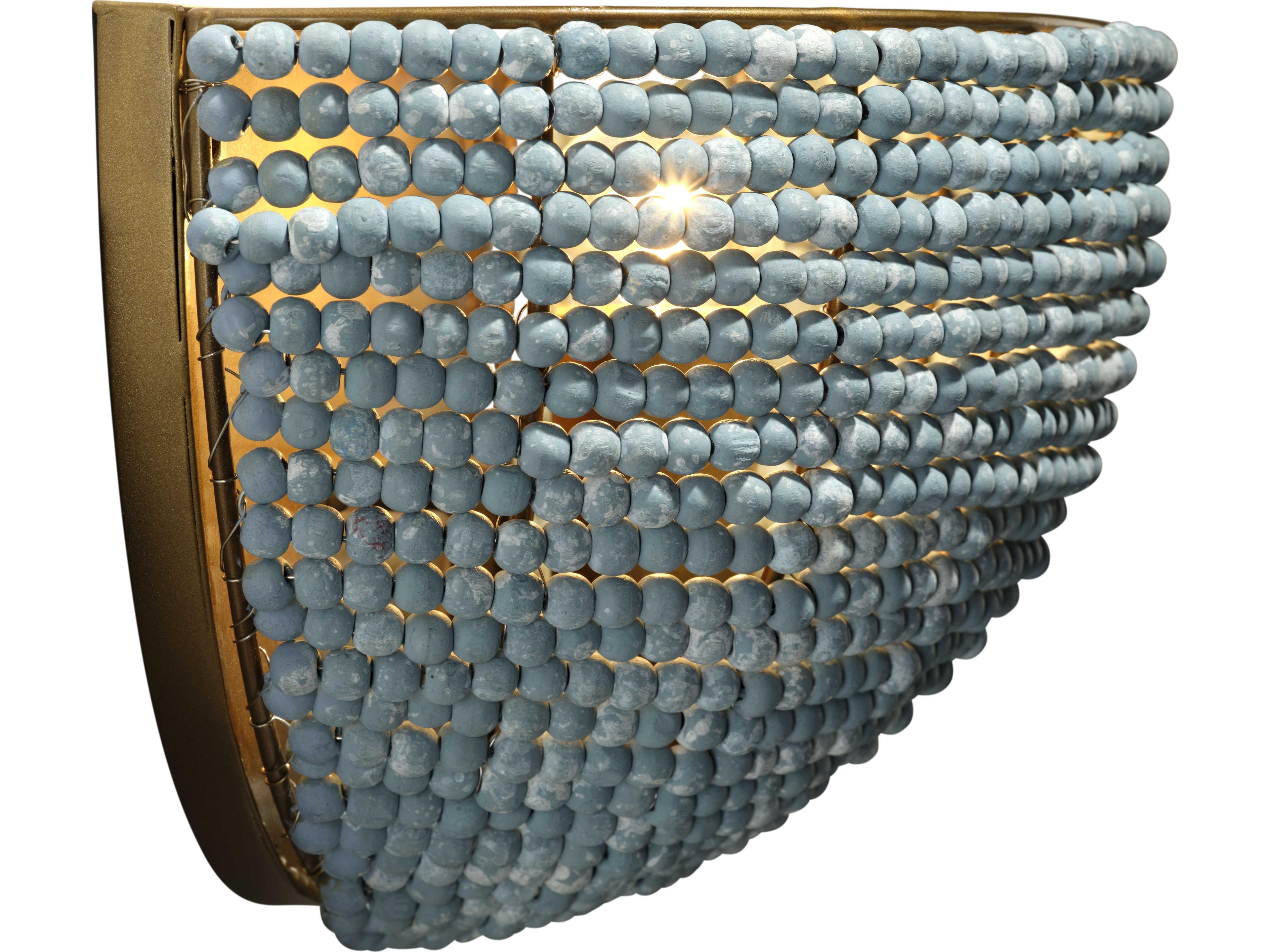 Jamie Young Barnacle 1-Light Blue Wall Sconce