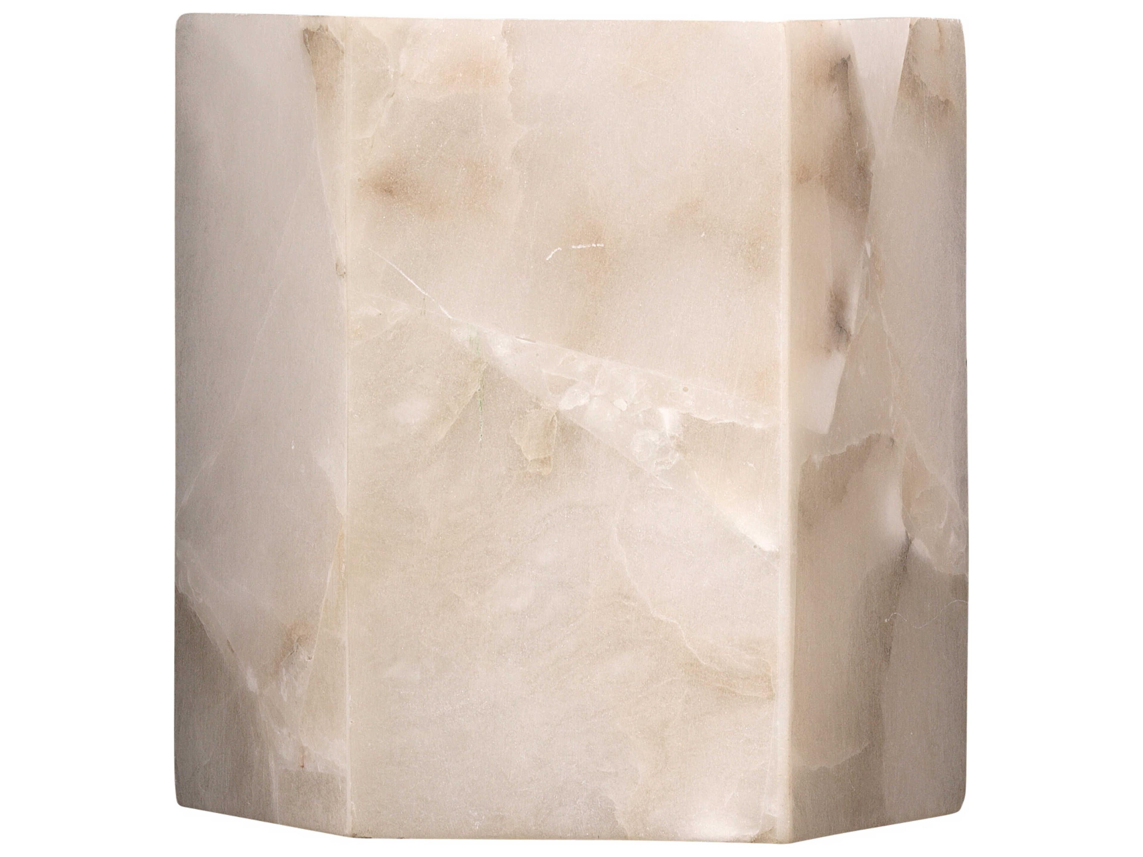 Jamie Young Borealis 1-Light Alabaster Brown Wall Sconce