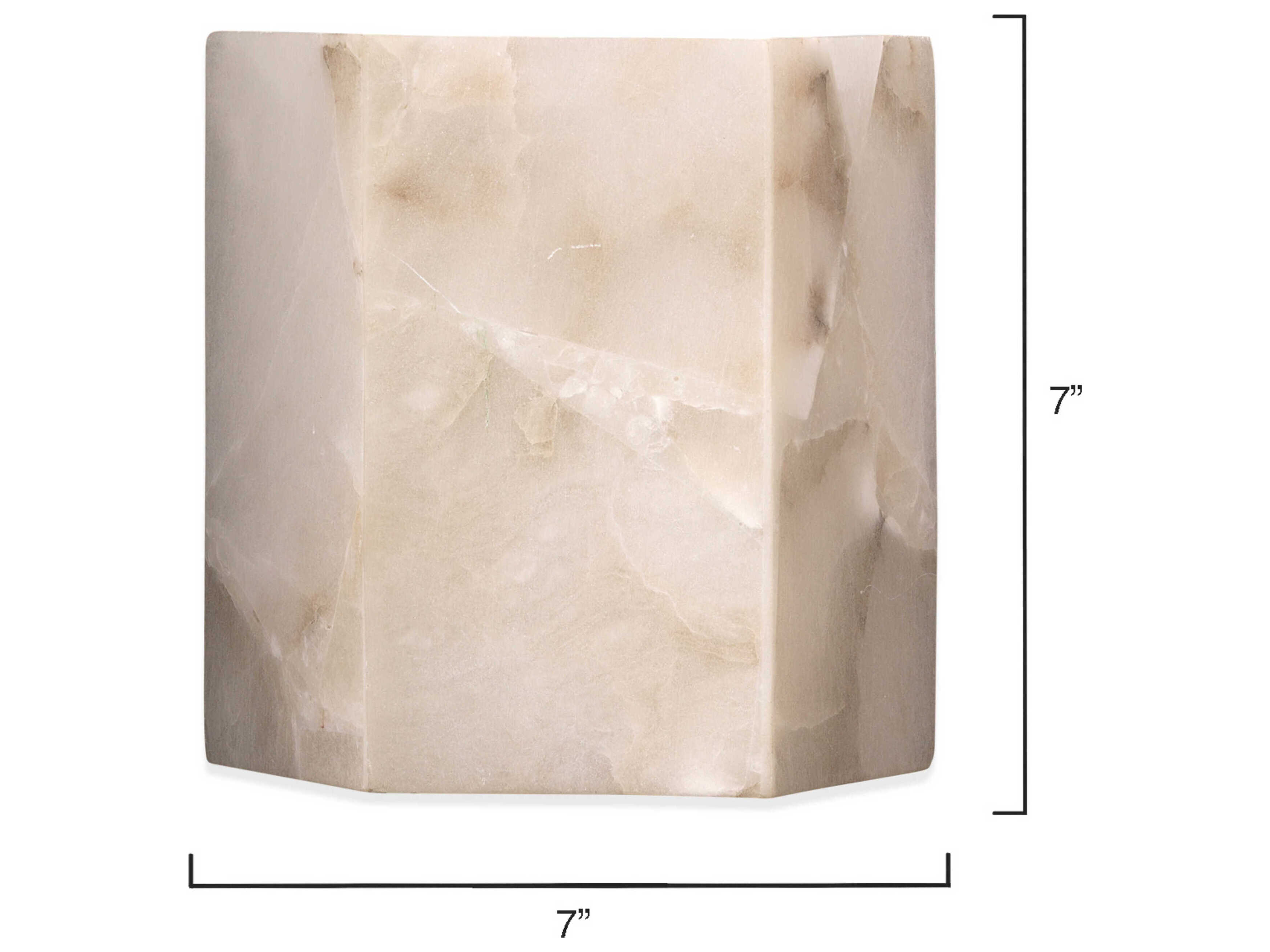 Jamie Young Borealis 1-Light Alabaster Brown Wall Sconce