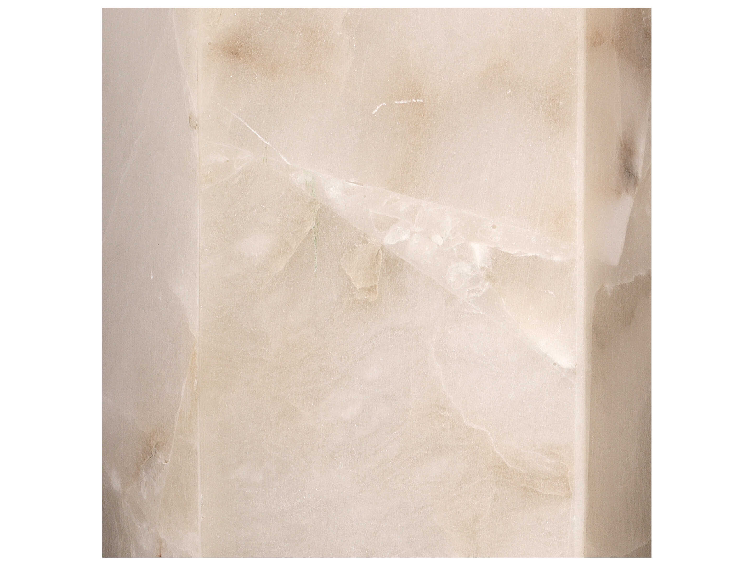 Jamie Young Borealis 1-Light Alabaster Brown Wall Sconce