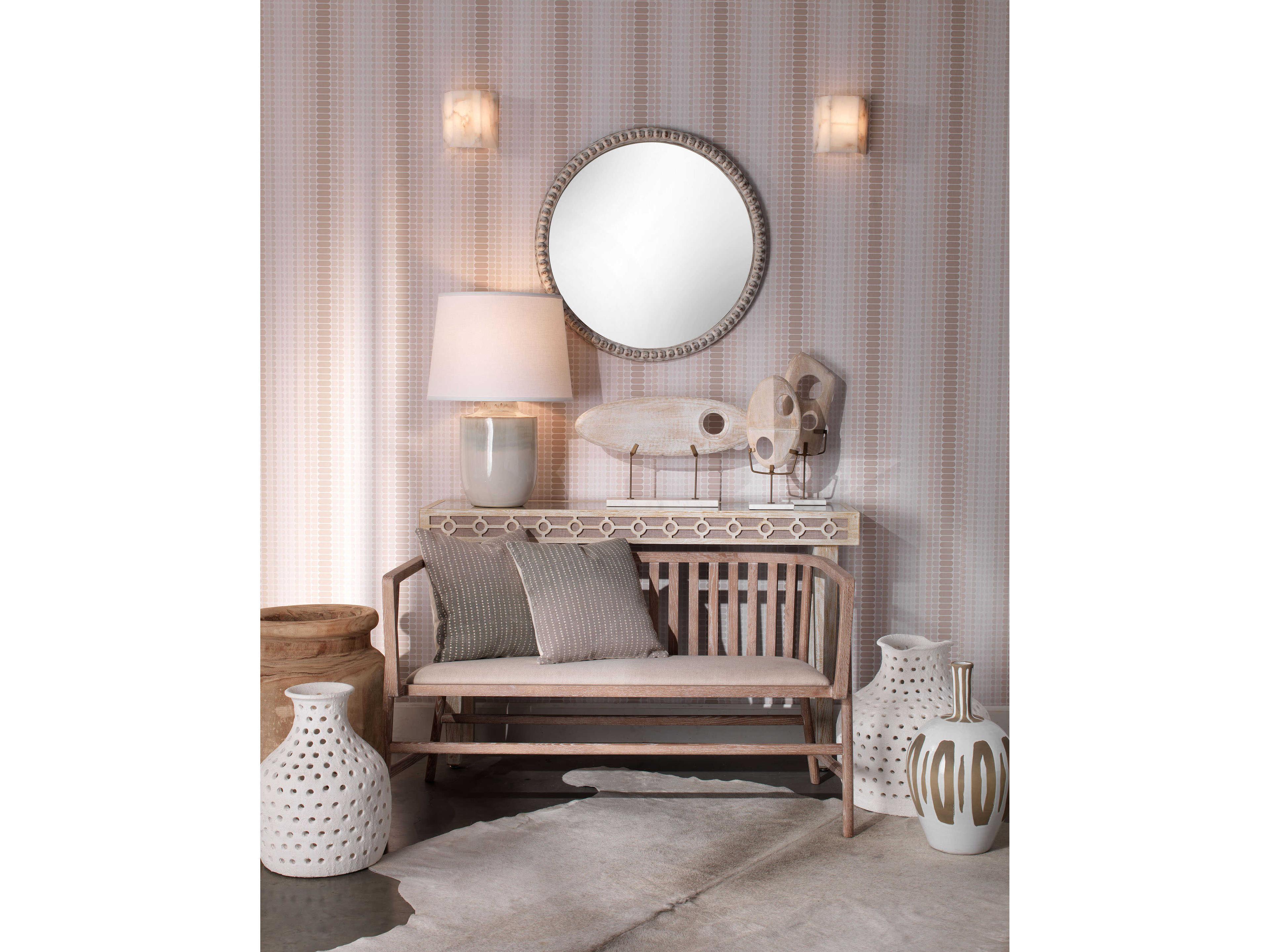 Jamie Young Borealis 1-Light Alabaster Brown Wall Sconce