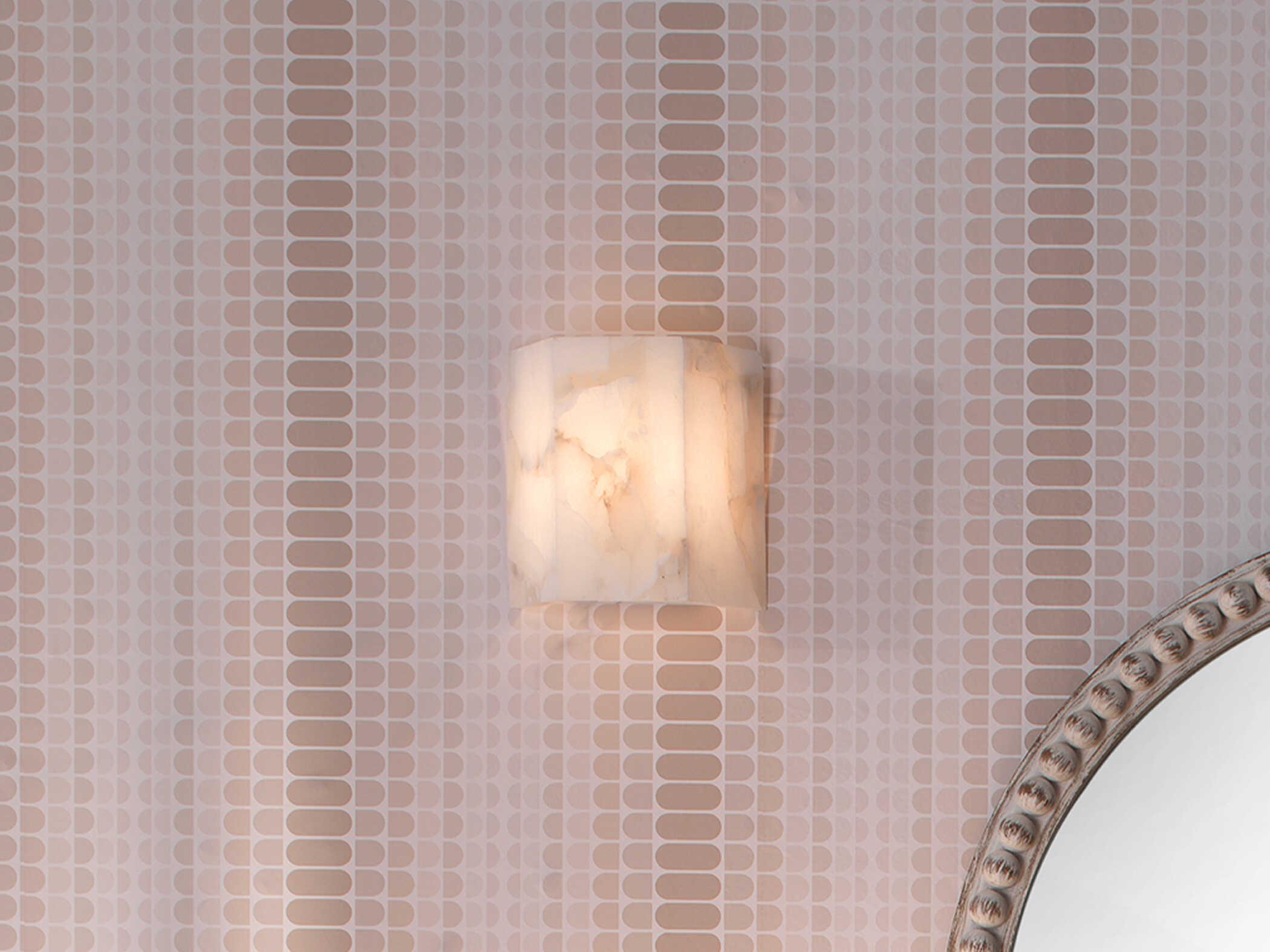 Jamie Young Borealis 1-Light Alabaster Brown Wall Sconce