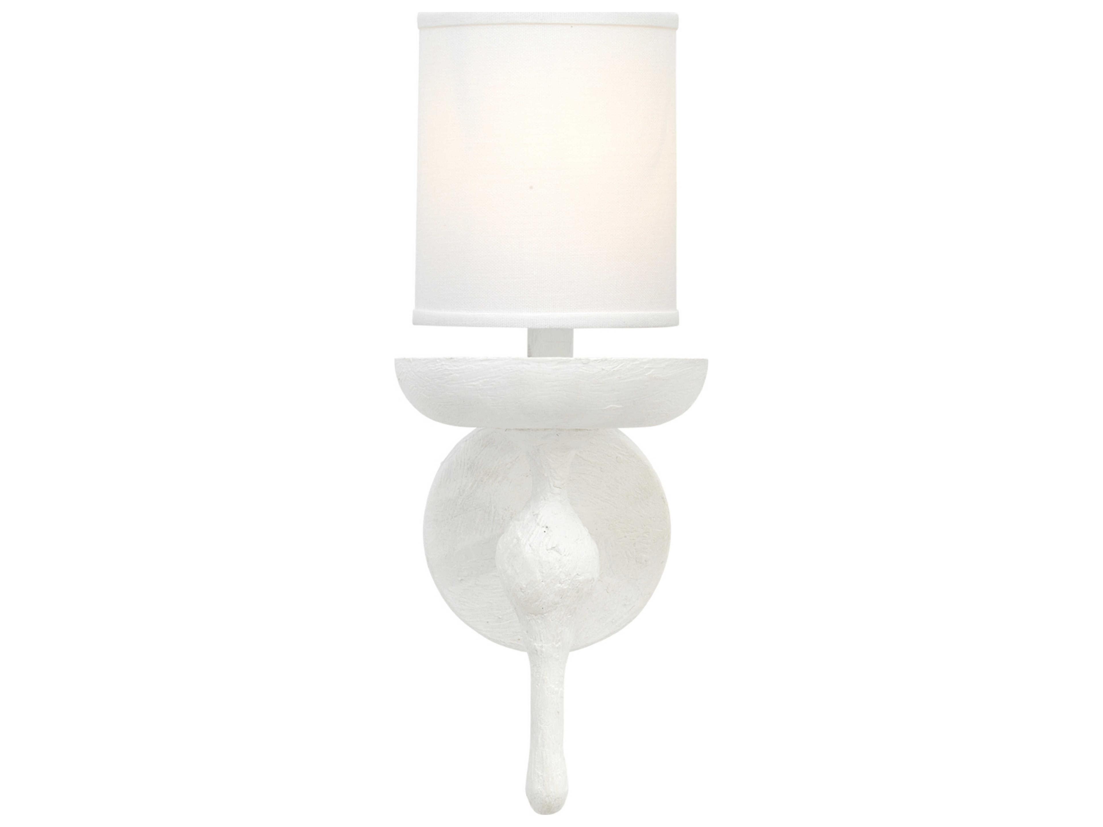 Jamie Young 1-Light White Plaster Wall Sconce