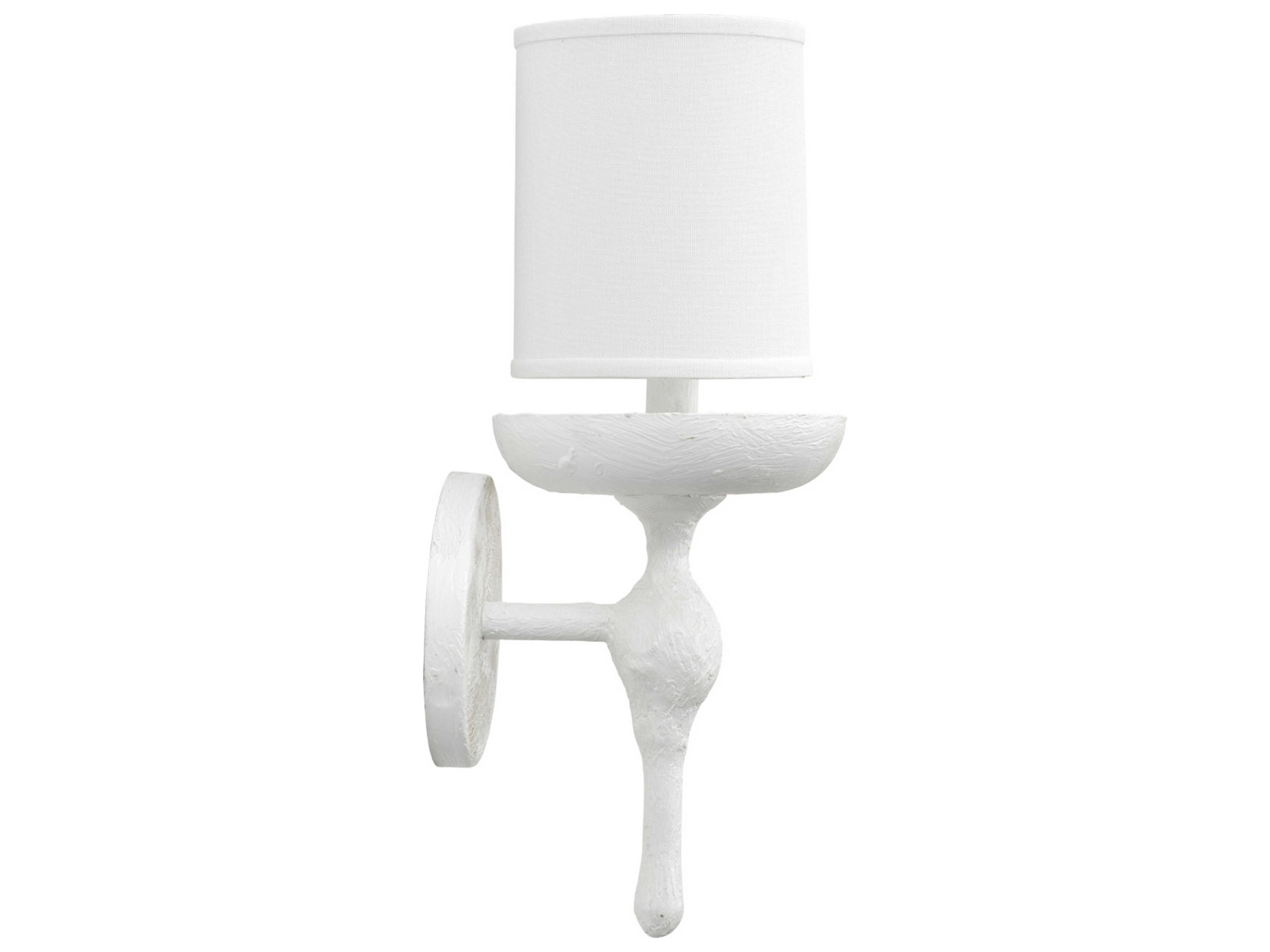 Jamie Young 1-Light White Plaster Wall Sconce