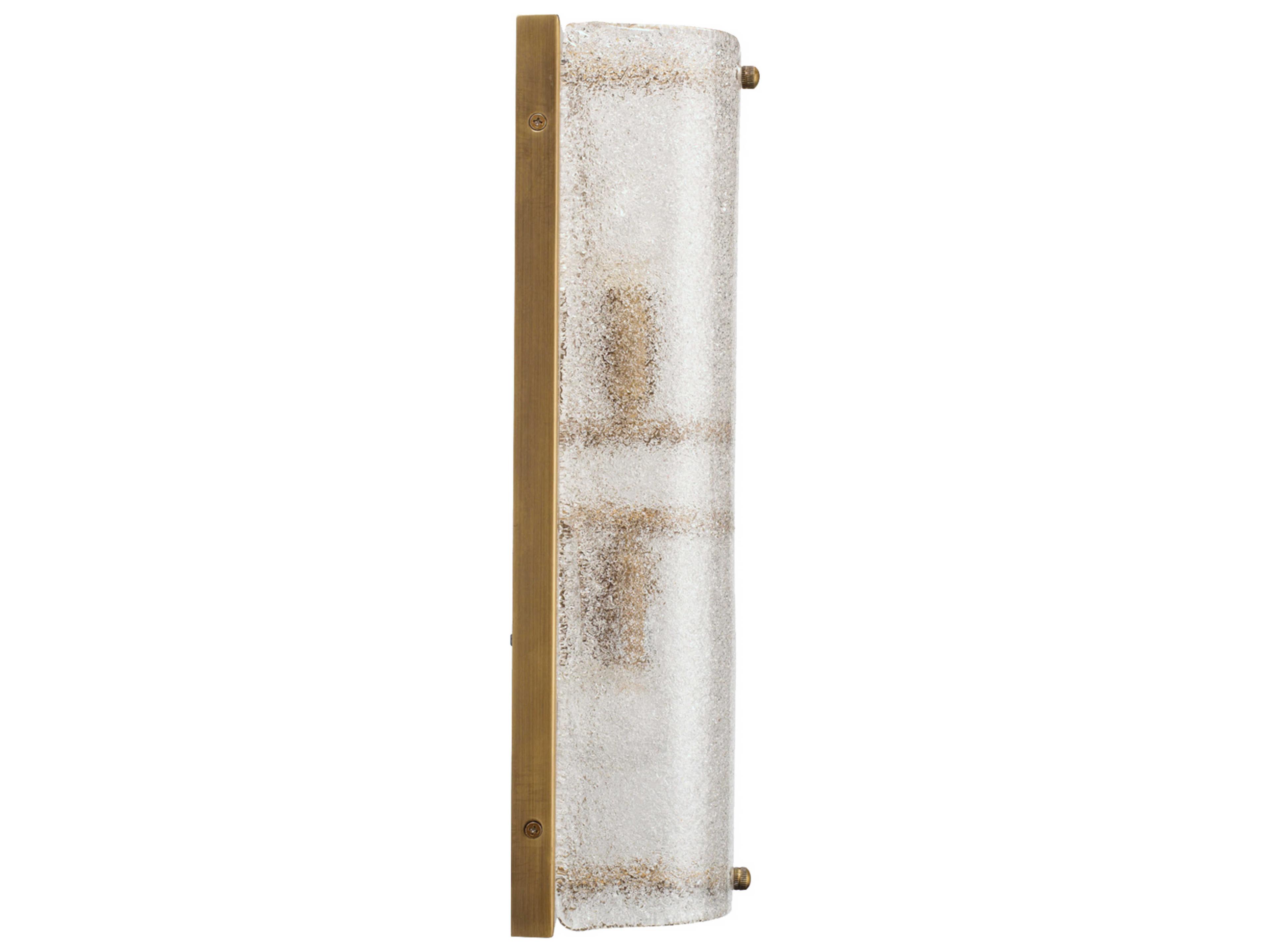 Jamie Young Moet 2-Light Antique Brass Glass Wall Sconce