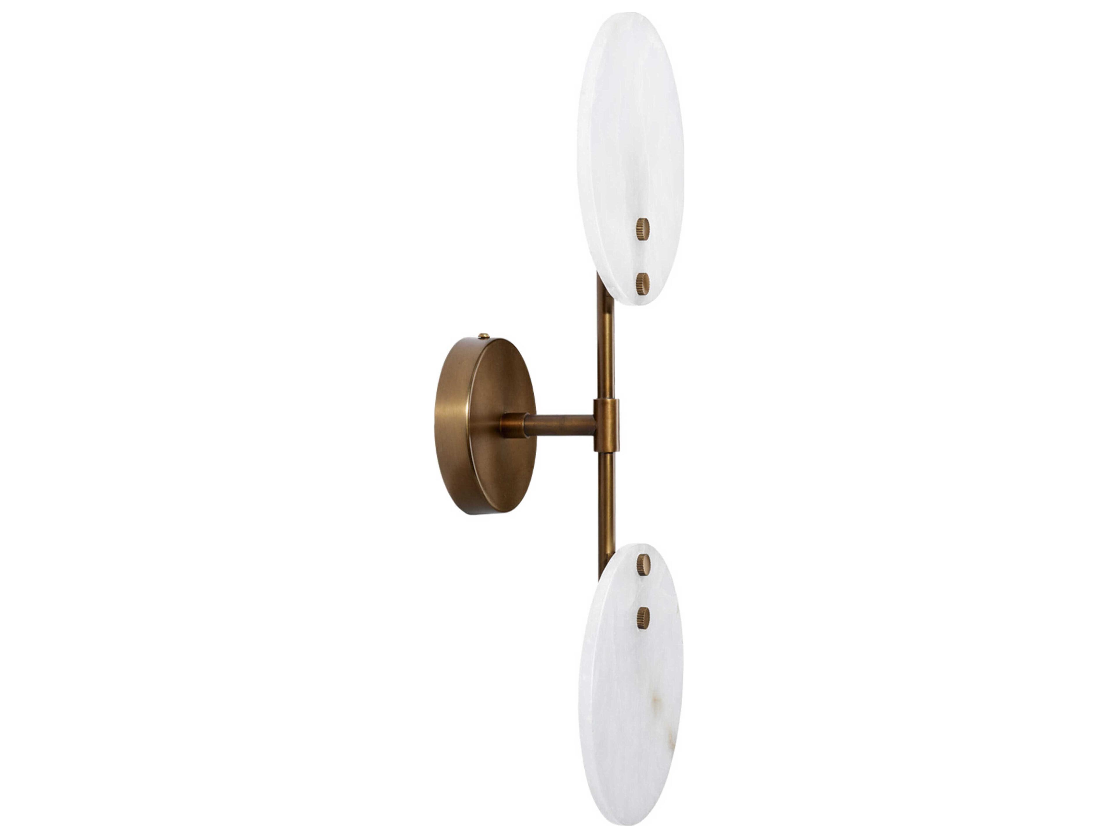Jamie Young 2-Light Antique Brass Wall Sconce