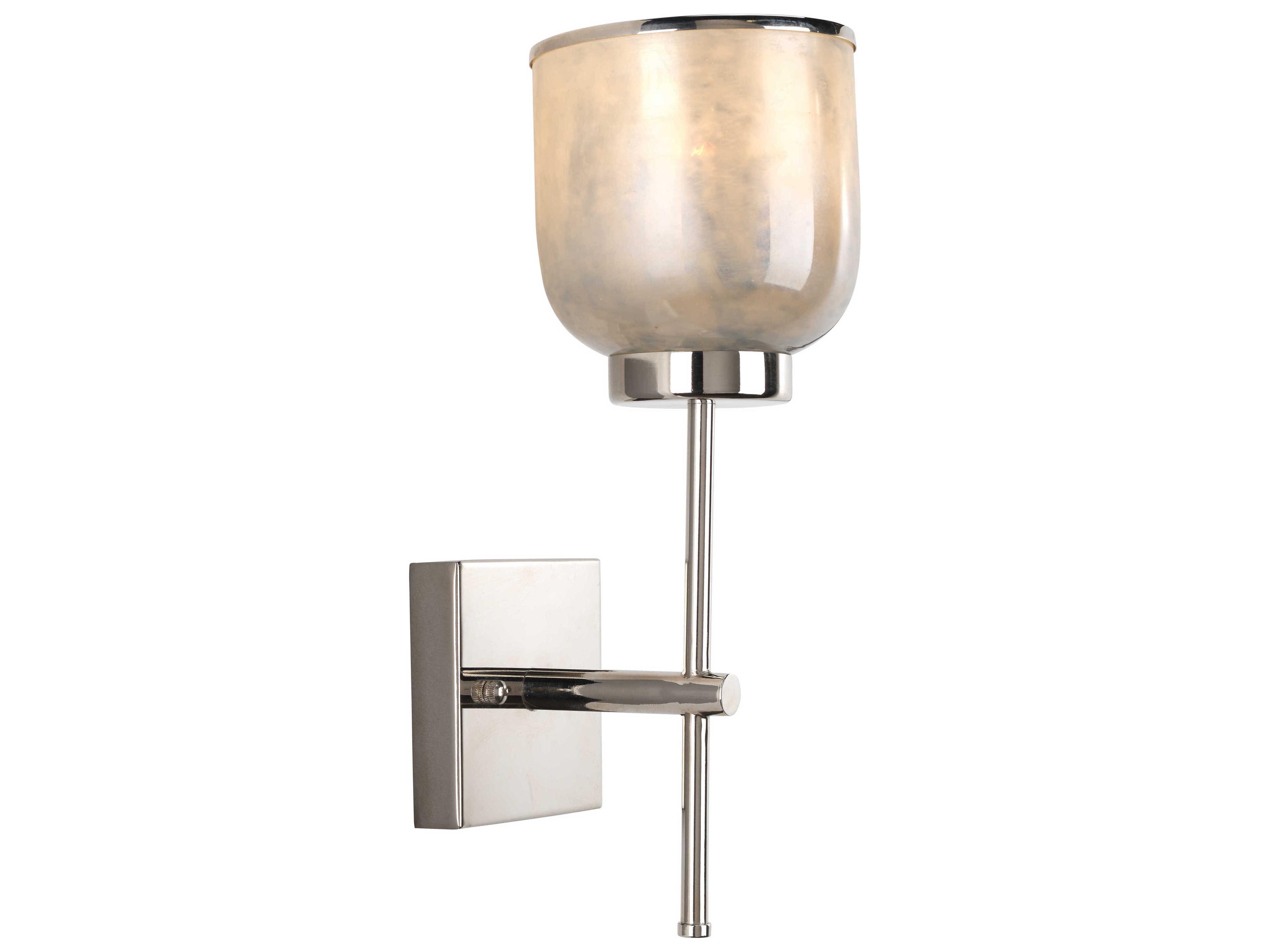 Jamie Young Vapor 1-Light Opal Nickel White Glass Wall Sconce