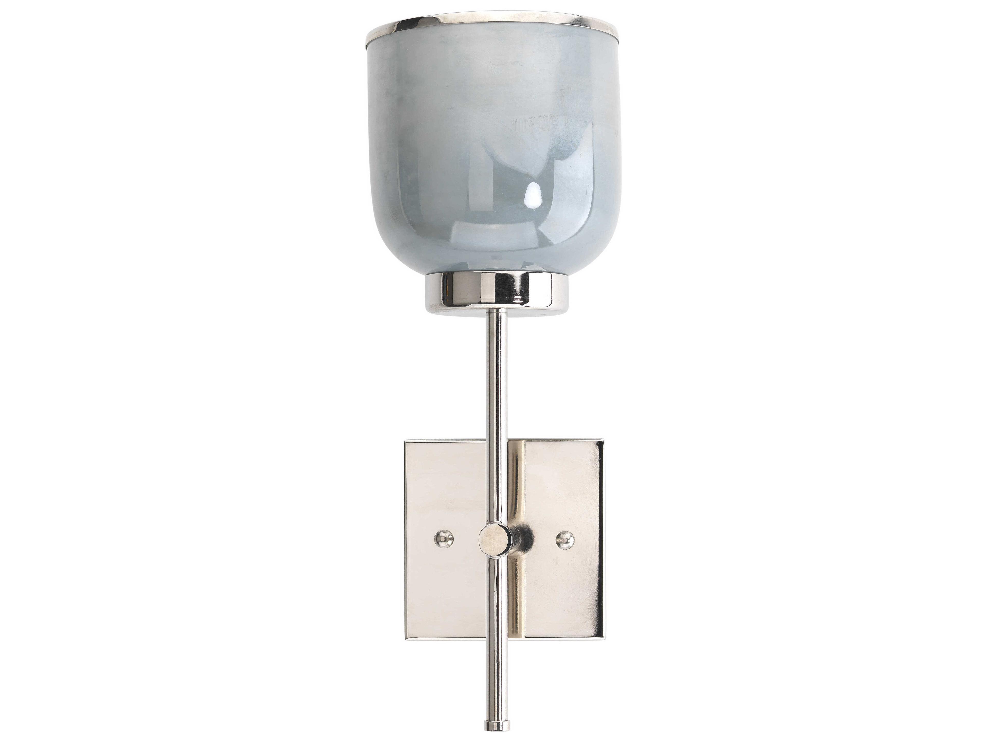 Jamie Young Vapor 1-Light Opal Nickel White Glass Wall Sconce