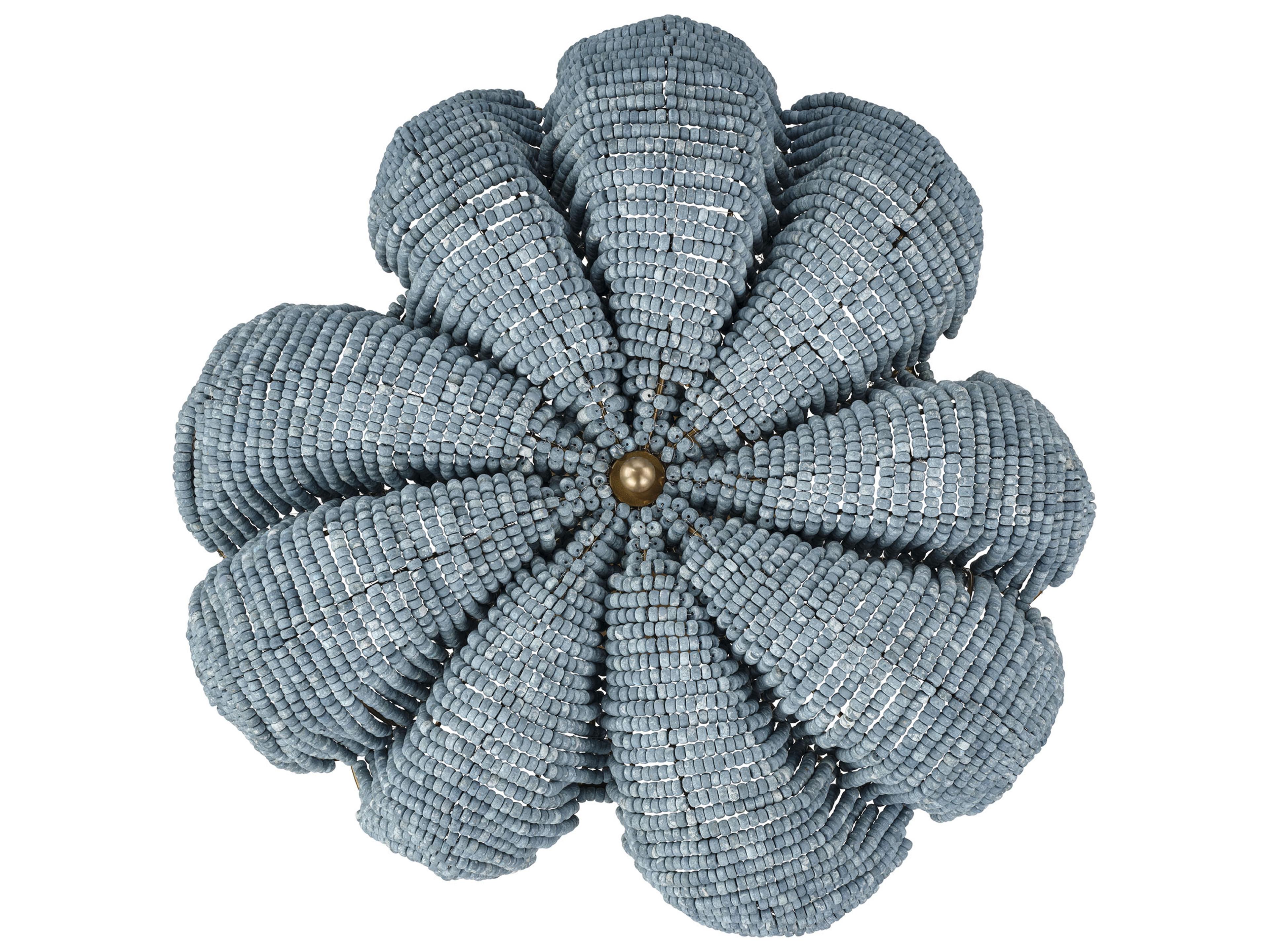 Jamie Young Anguilla 3-Light Brass Semi Flush Mount