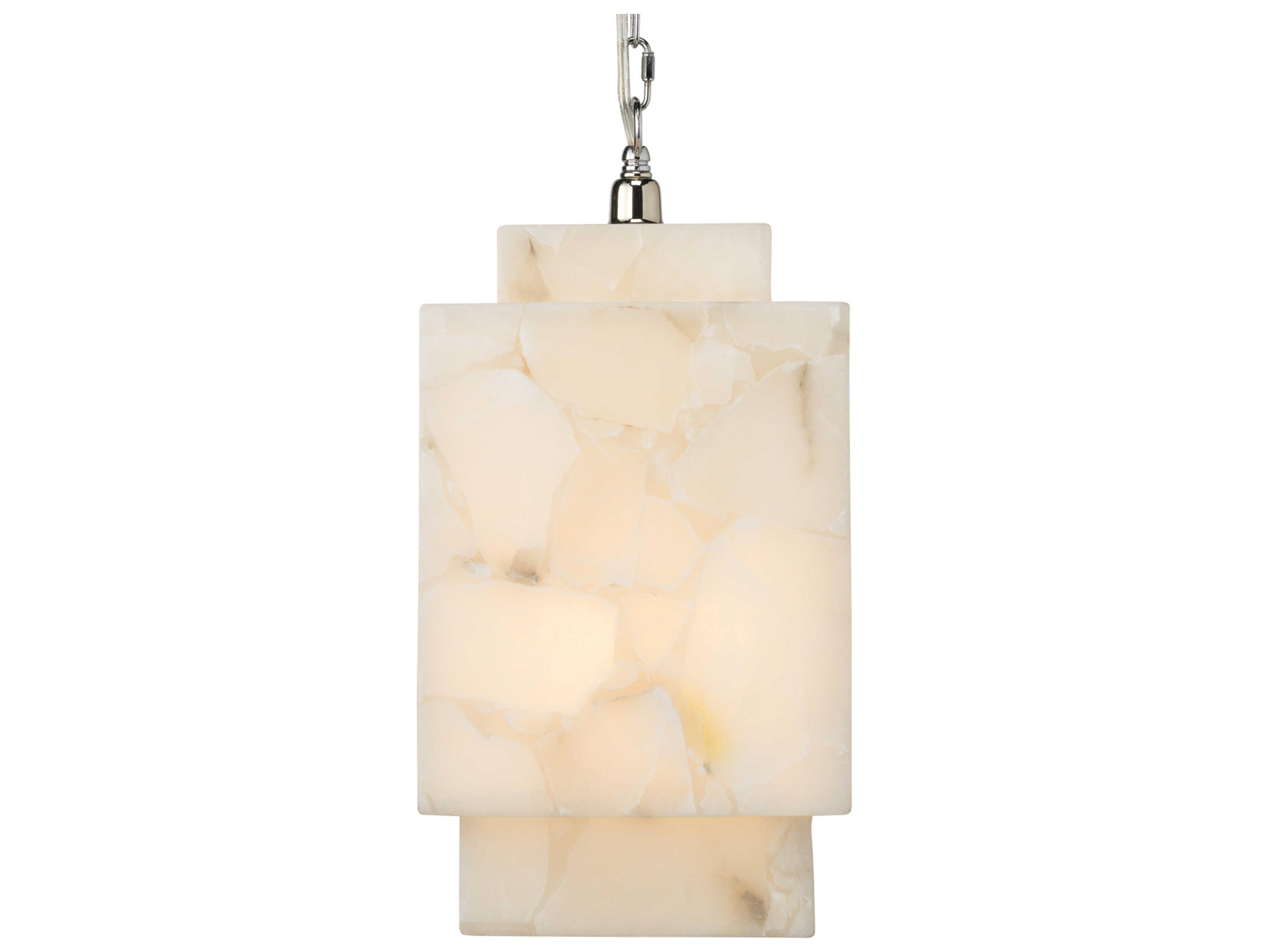 Jamie Young Borealis 1-Light Alabaster White Geometric Pendant