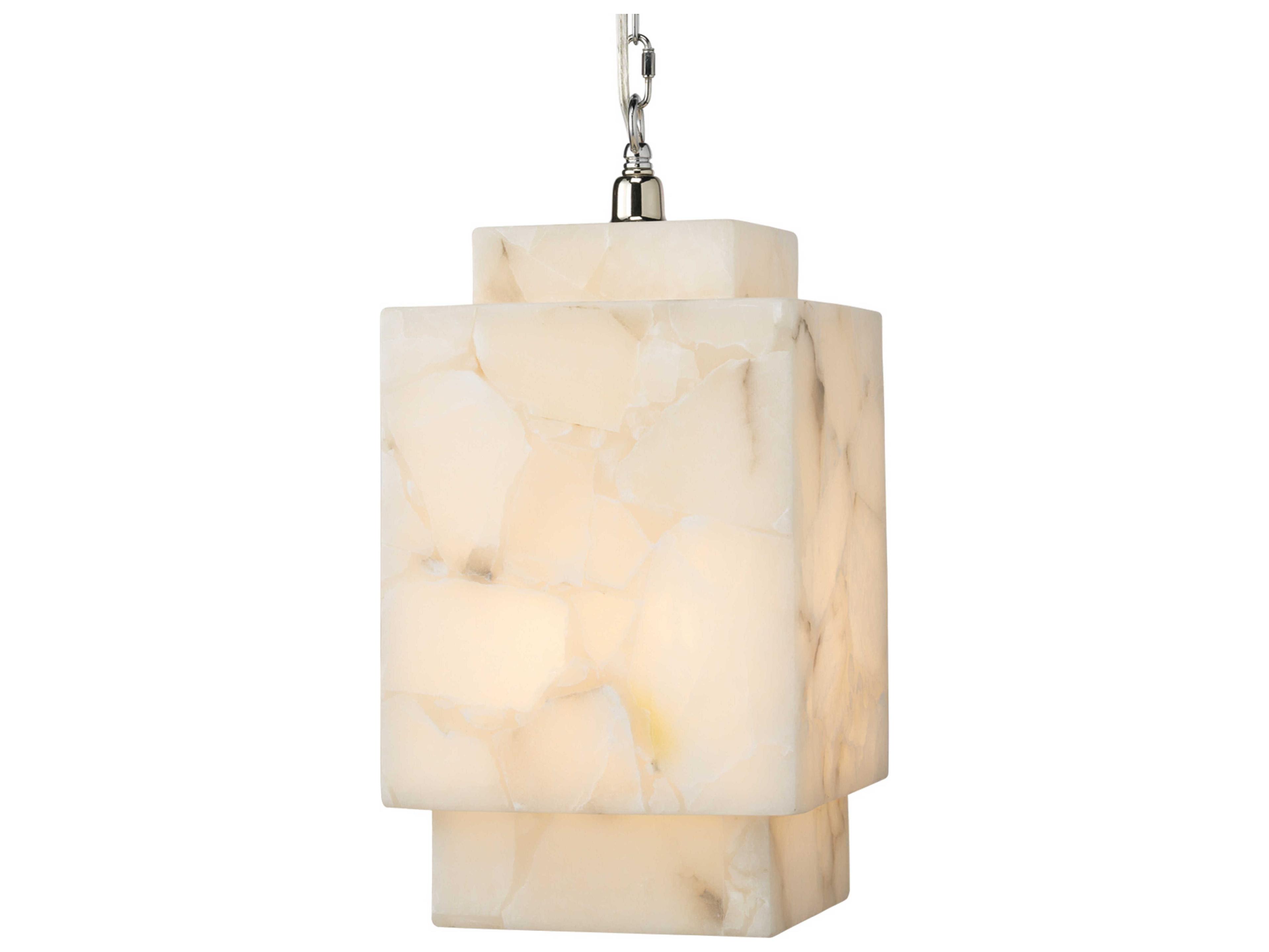 Jamie Young Borealis 1-Light Alabaster White Geometric Pendant