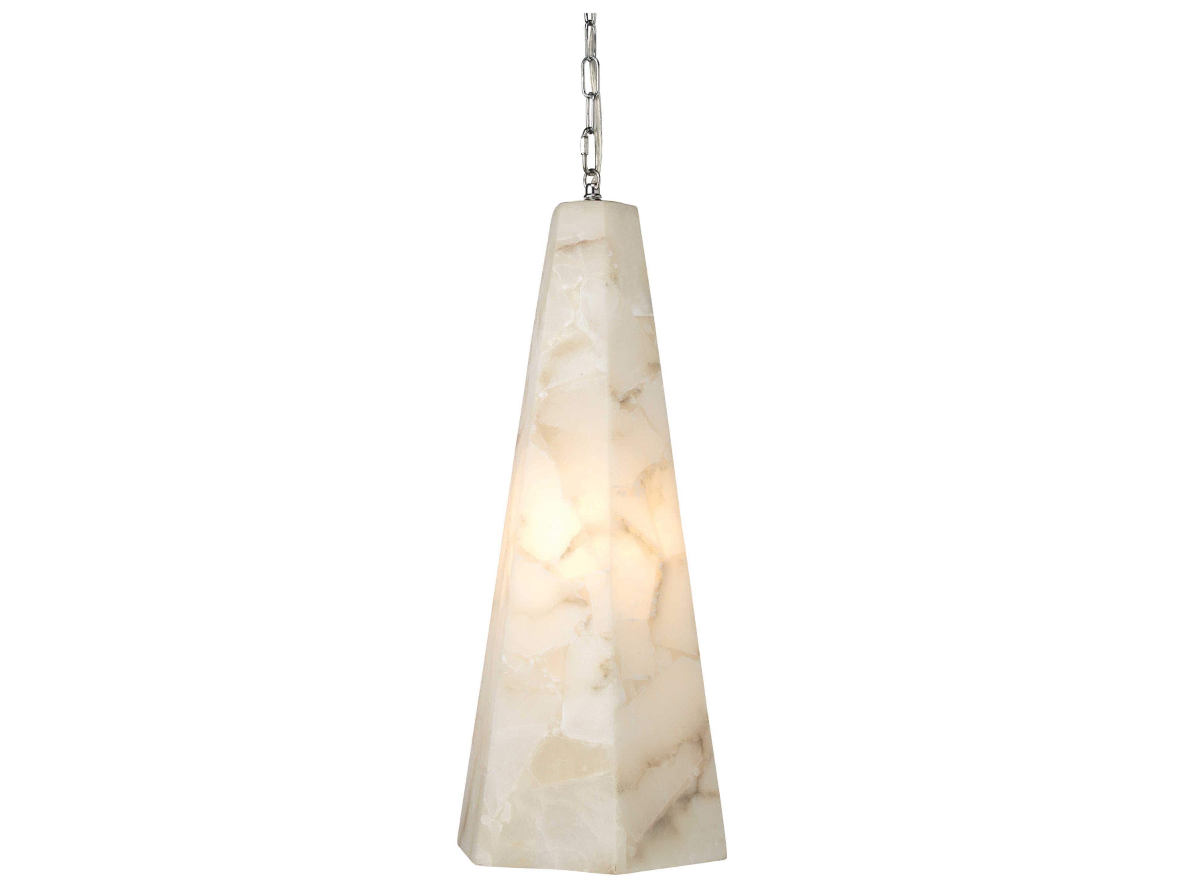 Jamie Young Borealis 1-Light Alabaster White Geometric Pendant