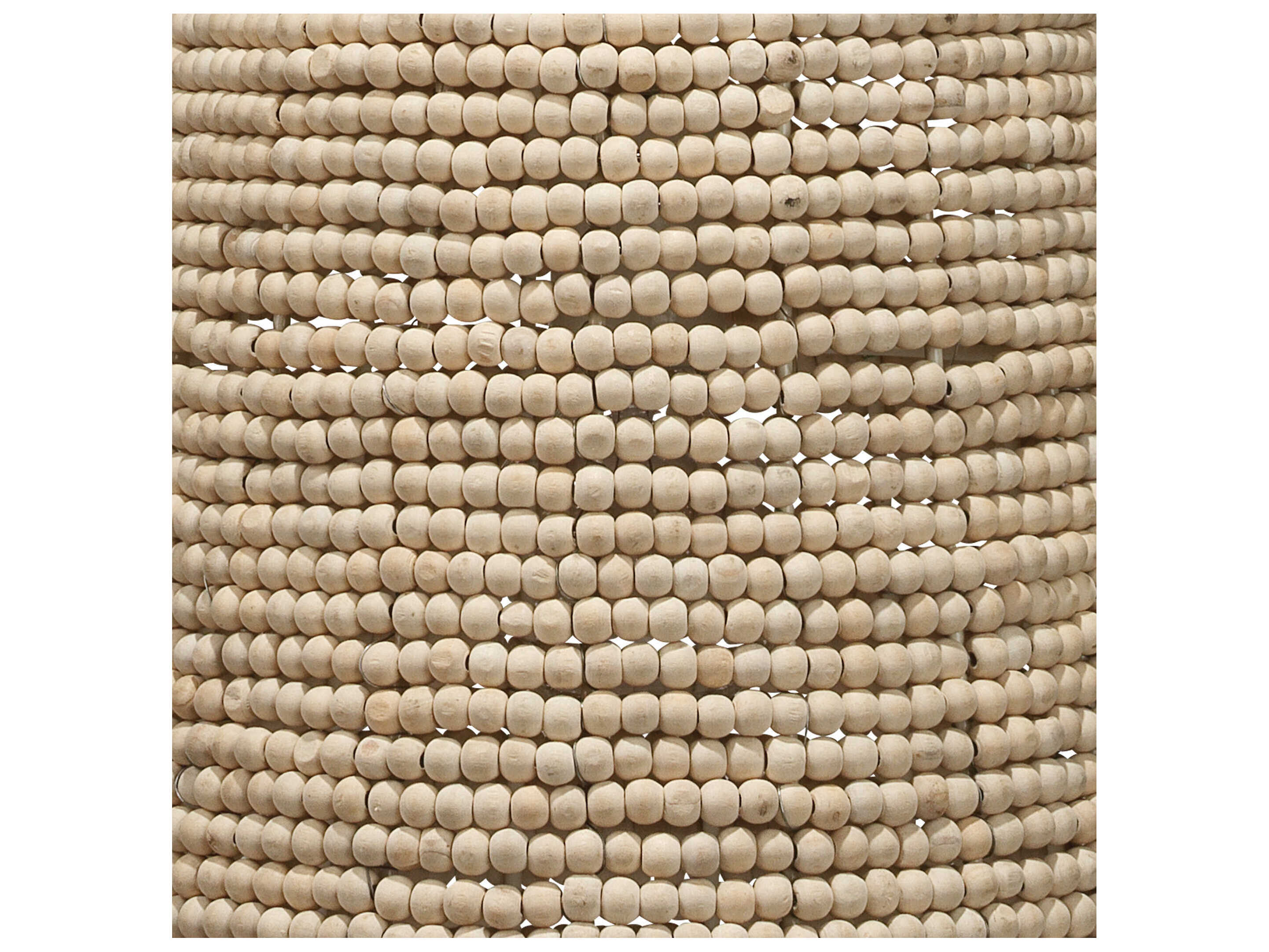 Jamie Young 1-Light Off White Beads Bell Mini Pendant