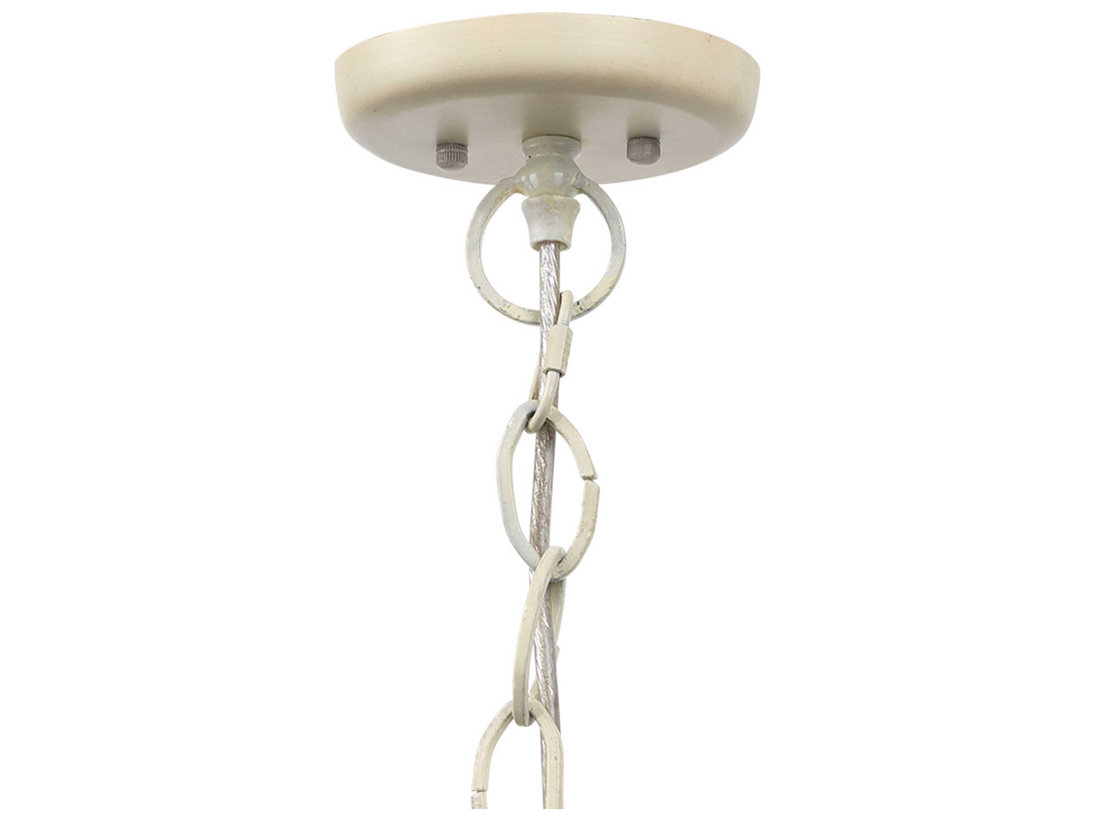 Jamie Young 1-Light Off White Beads Bell Mini Pendant