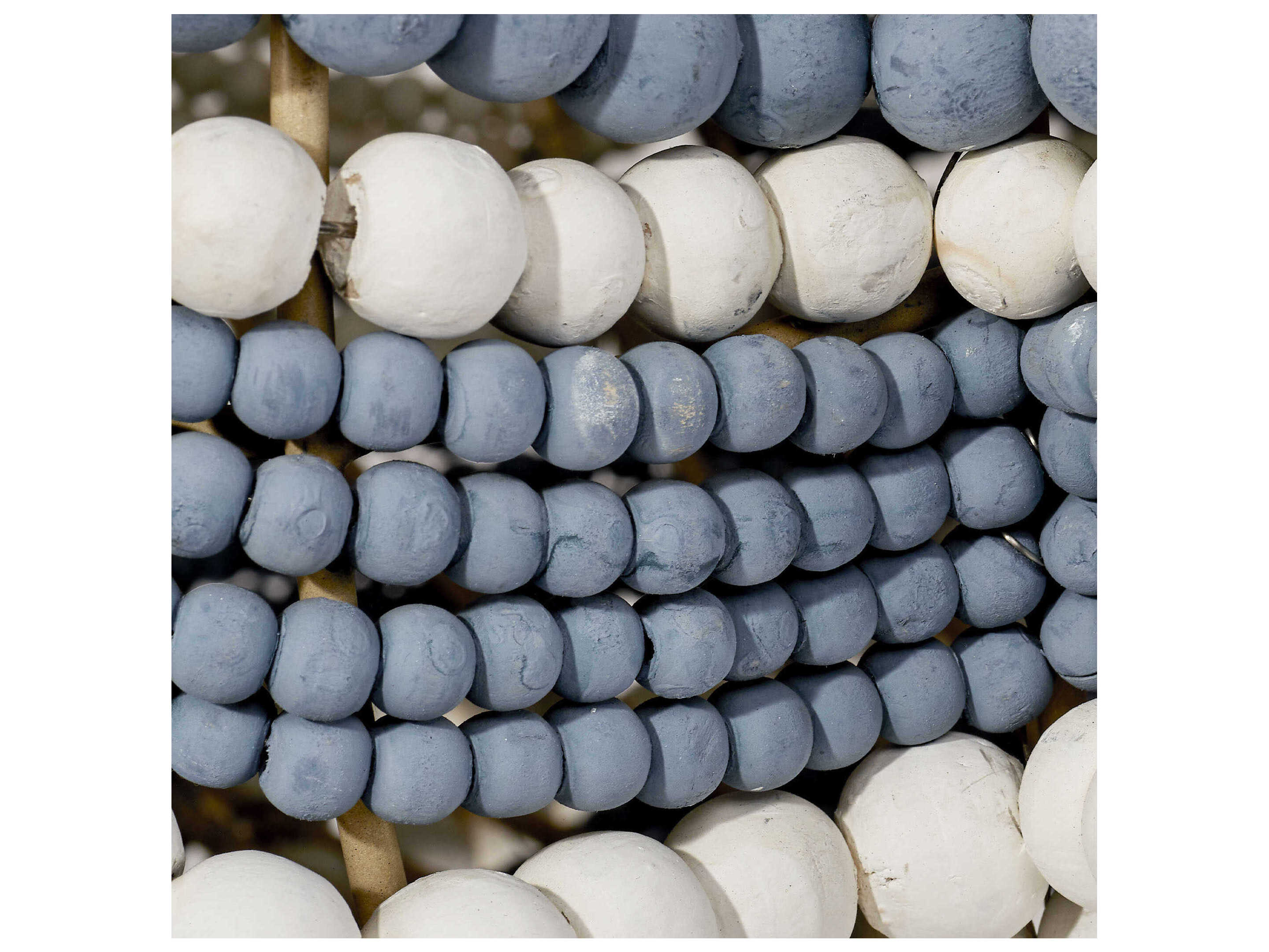 Jamie Young Clamshell 4-Light Blue White Chandelier