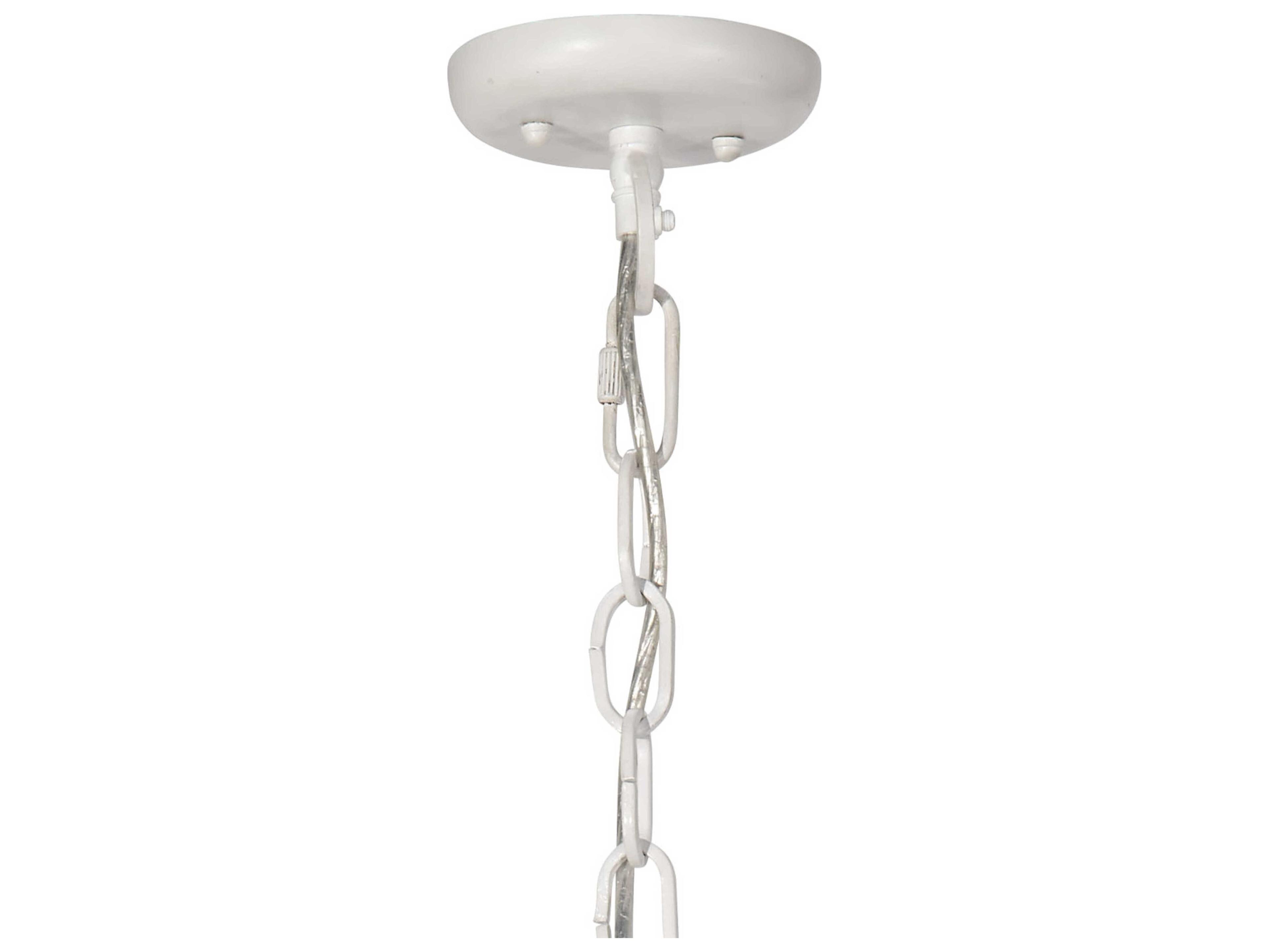 Jamie Young Clamshell 4-Light Blue White Chandelier