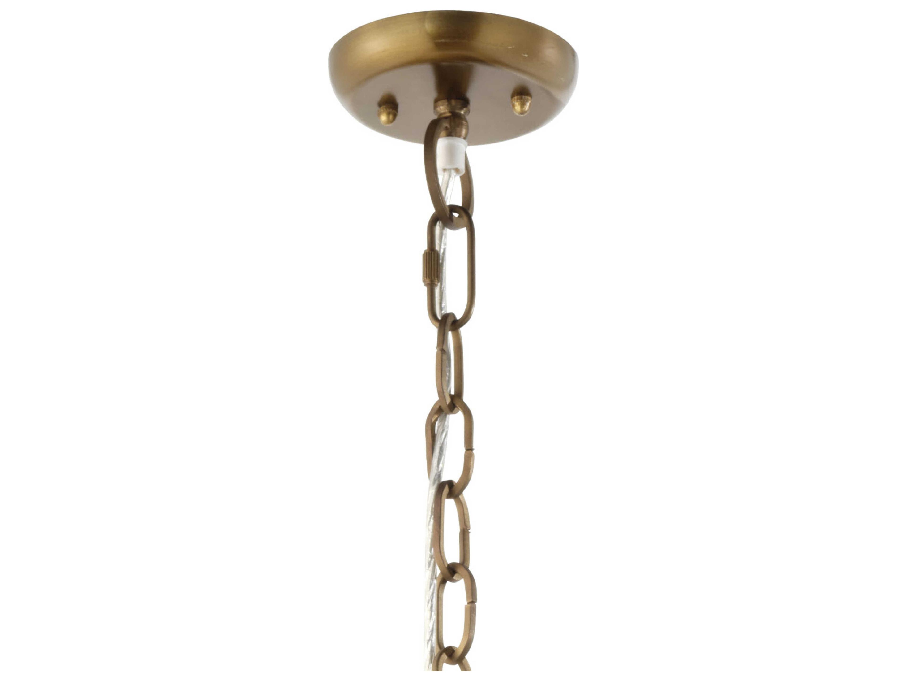 Jamie Young Clamshell 4-Light Natural Brown Chandelier