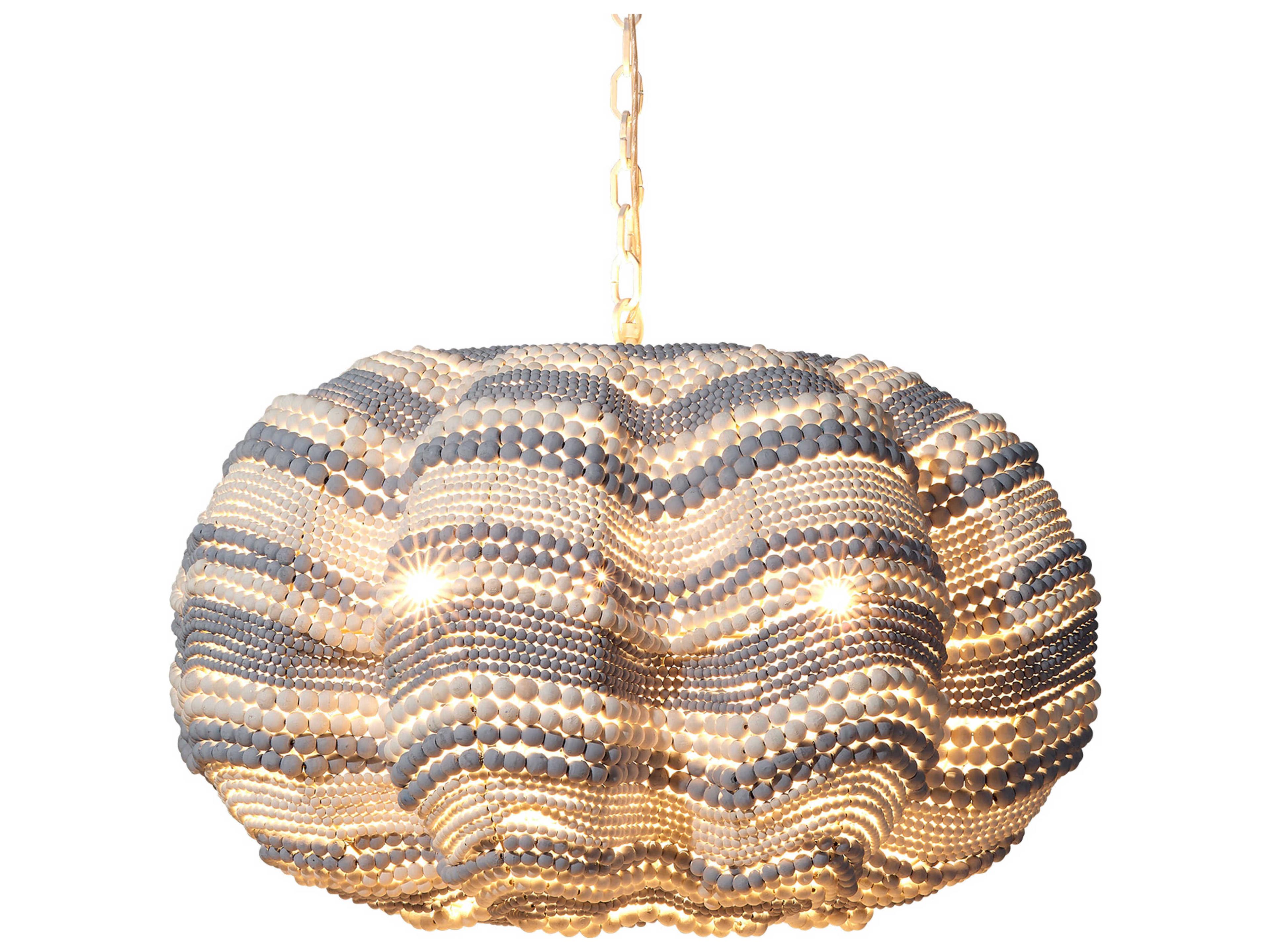 Jamie Young 4-Light Blue White Pendant