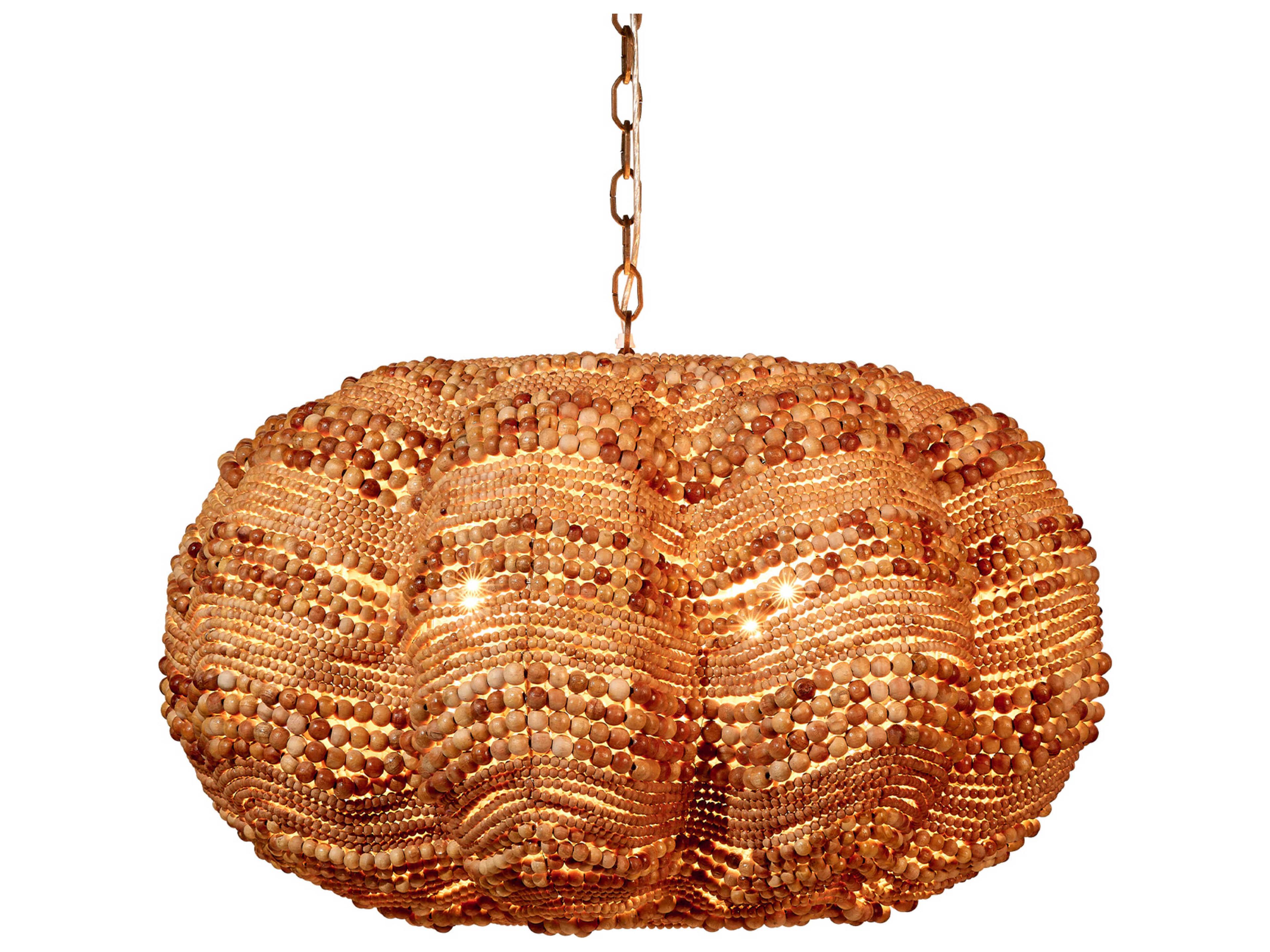 Jamie Young 4-Light Natural Brown Pendant