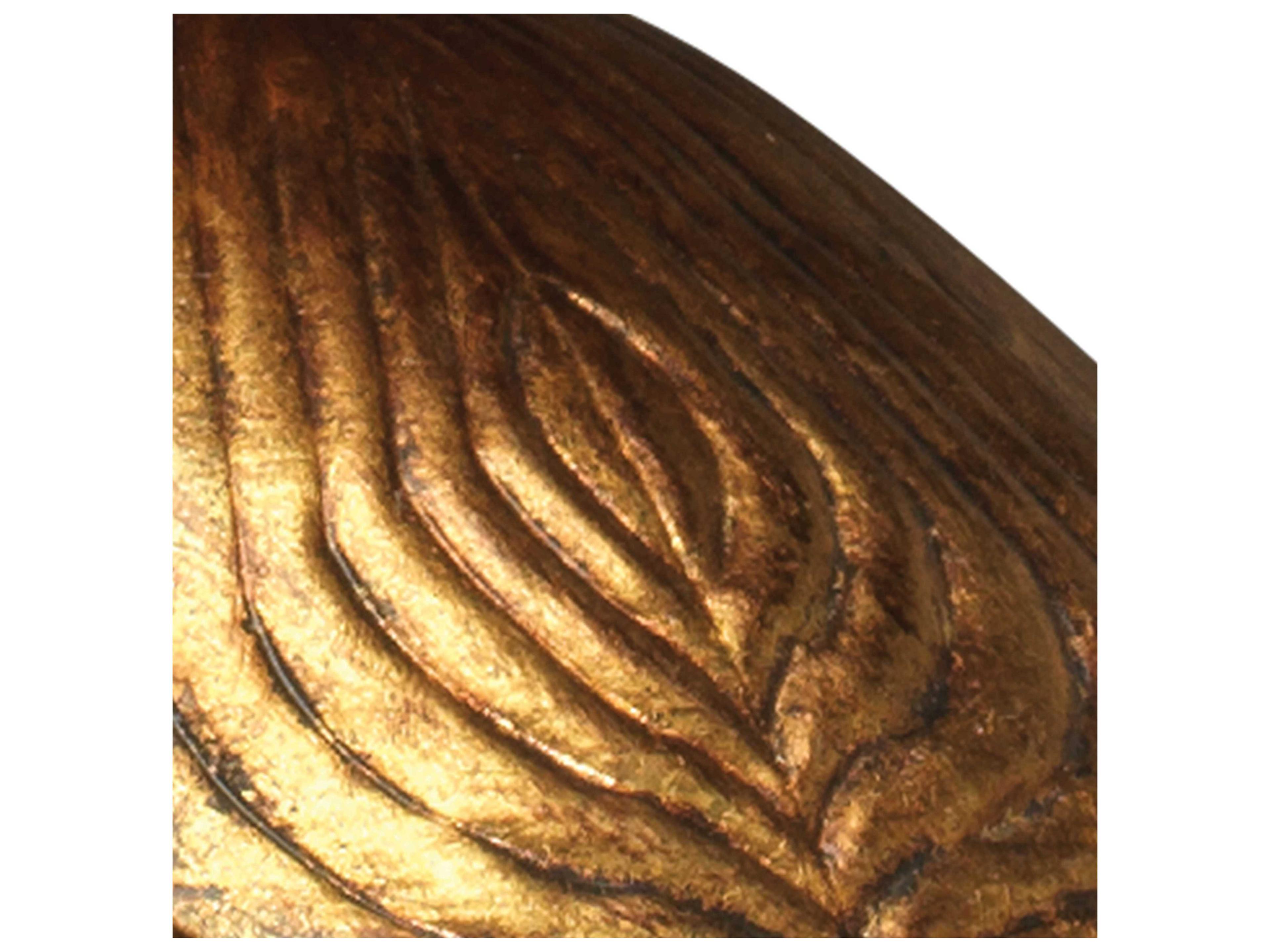 Jamie Young Flowering Lotus 1-Light Antique Gold Mini Pendant