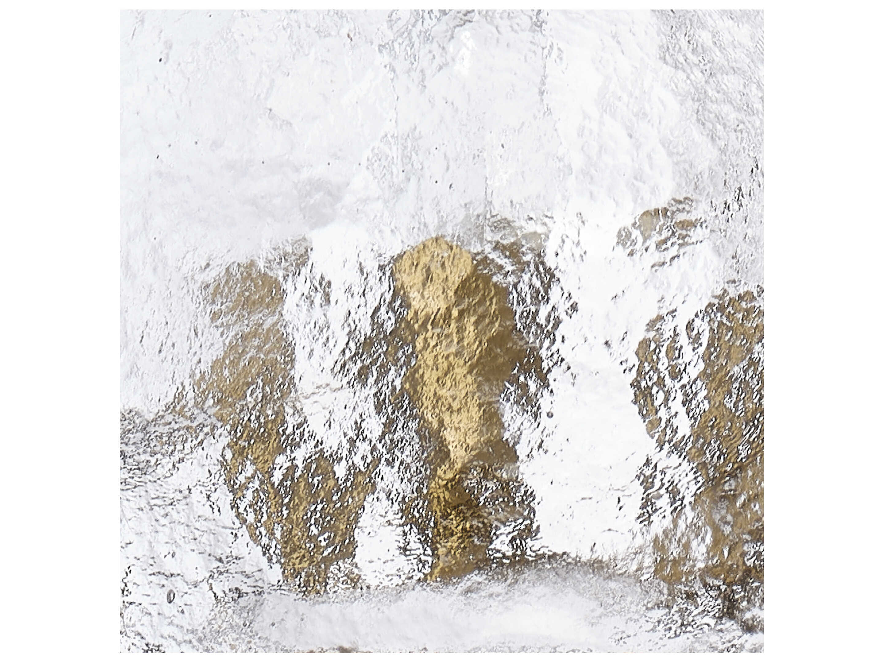 Jamie Young Glenn 6-Light Antique Brass Glass Candelabra Chandelier