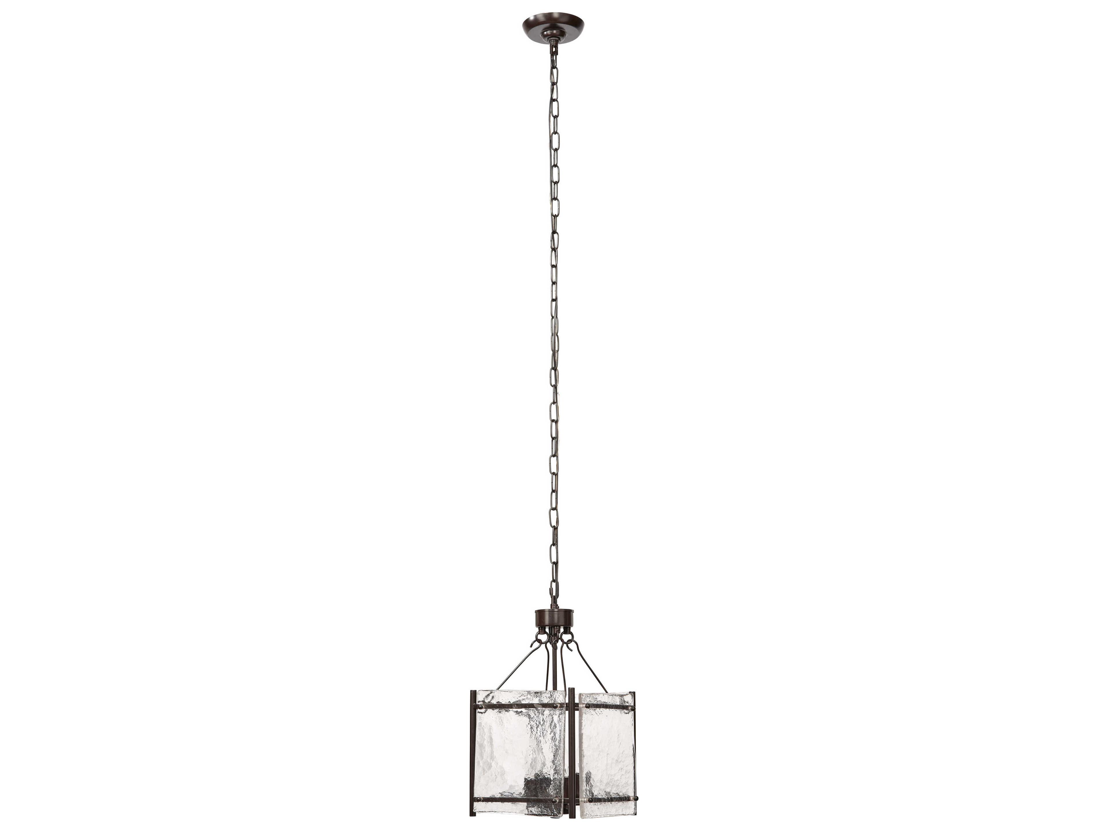 Jamie Young Glenn 4-Light Oil Rubbed Bronze Glass Pendant