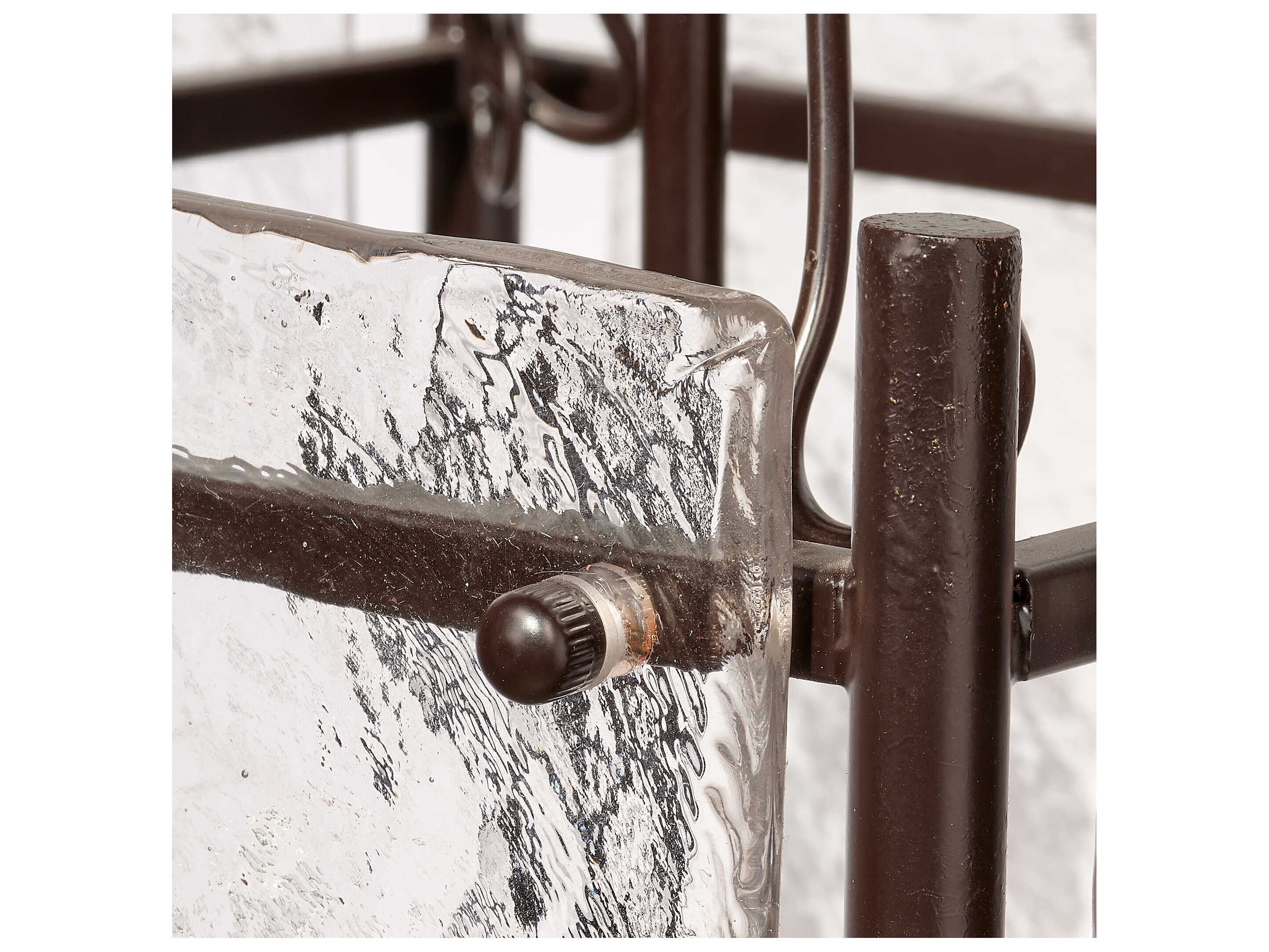 Jamie Young Glenn 4-Light Oil Rubbed Bronze Glass Pendant