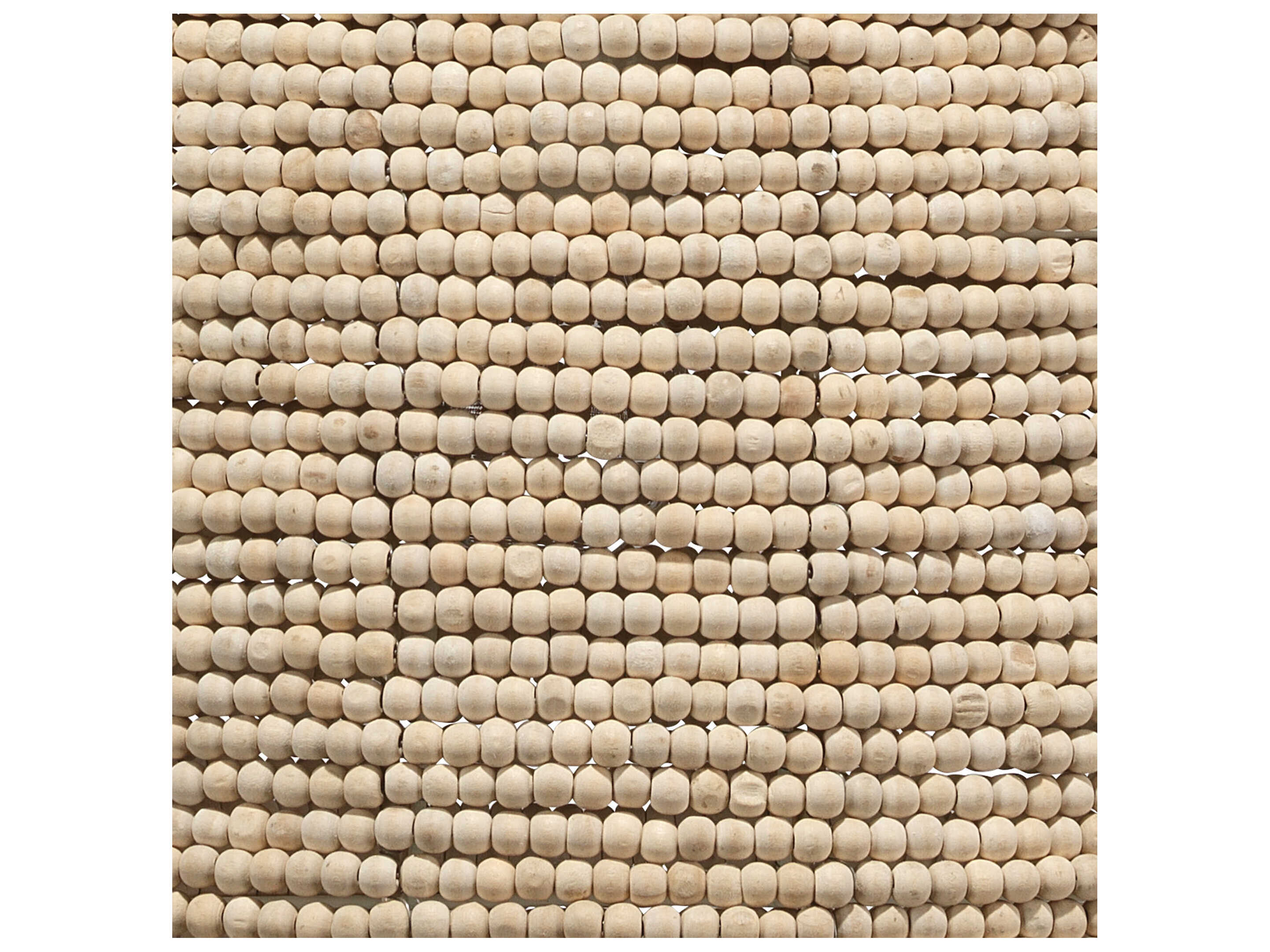 Jamie Young 1-Light Off White Beads Bowl Dome Pendant