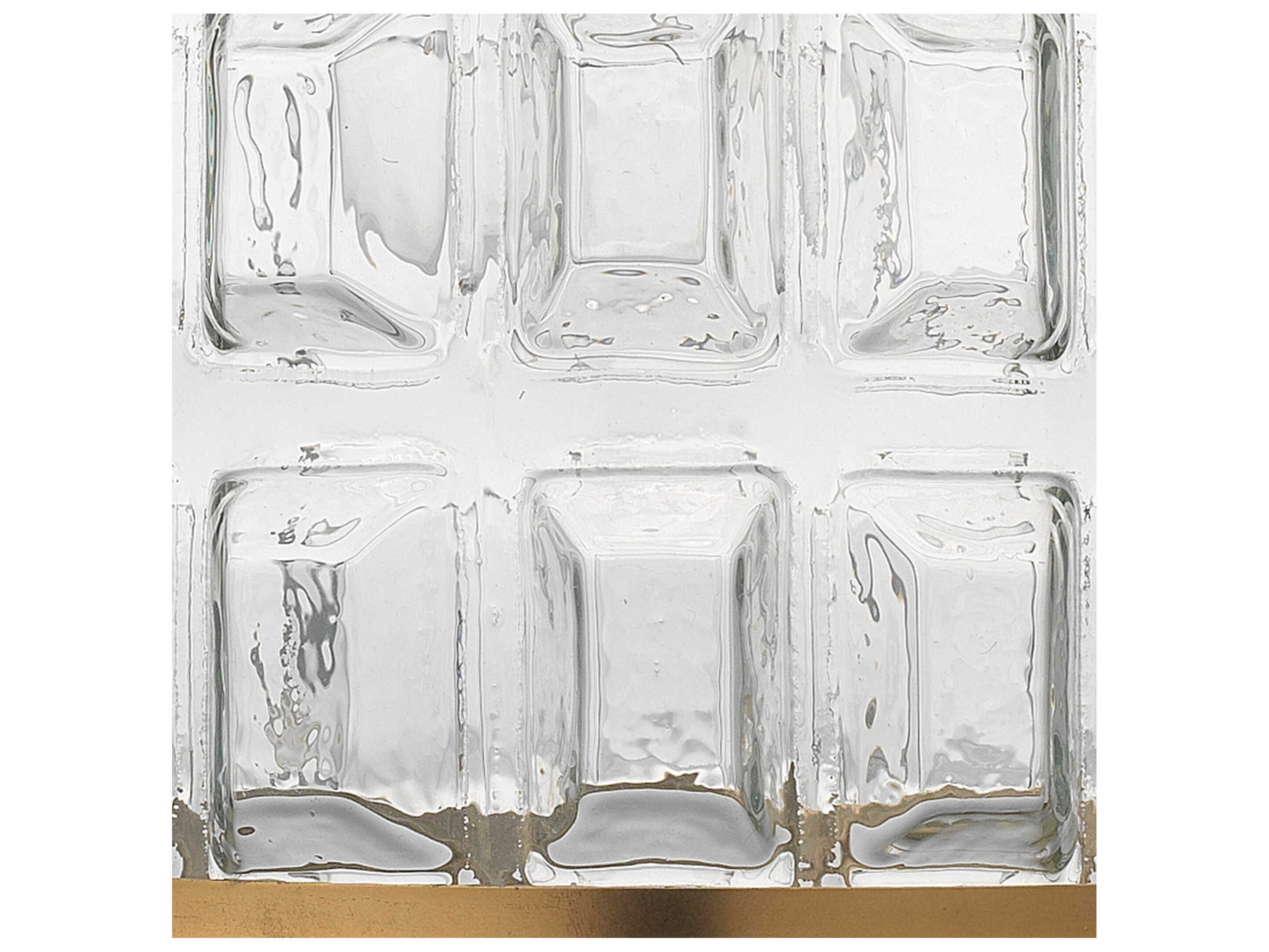 Jamie Young Madison 1-Light Antique Brass Glass Geometric Pendant