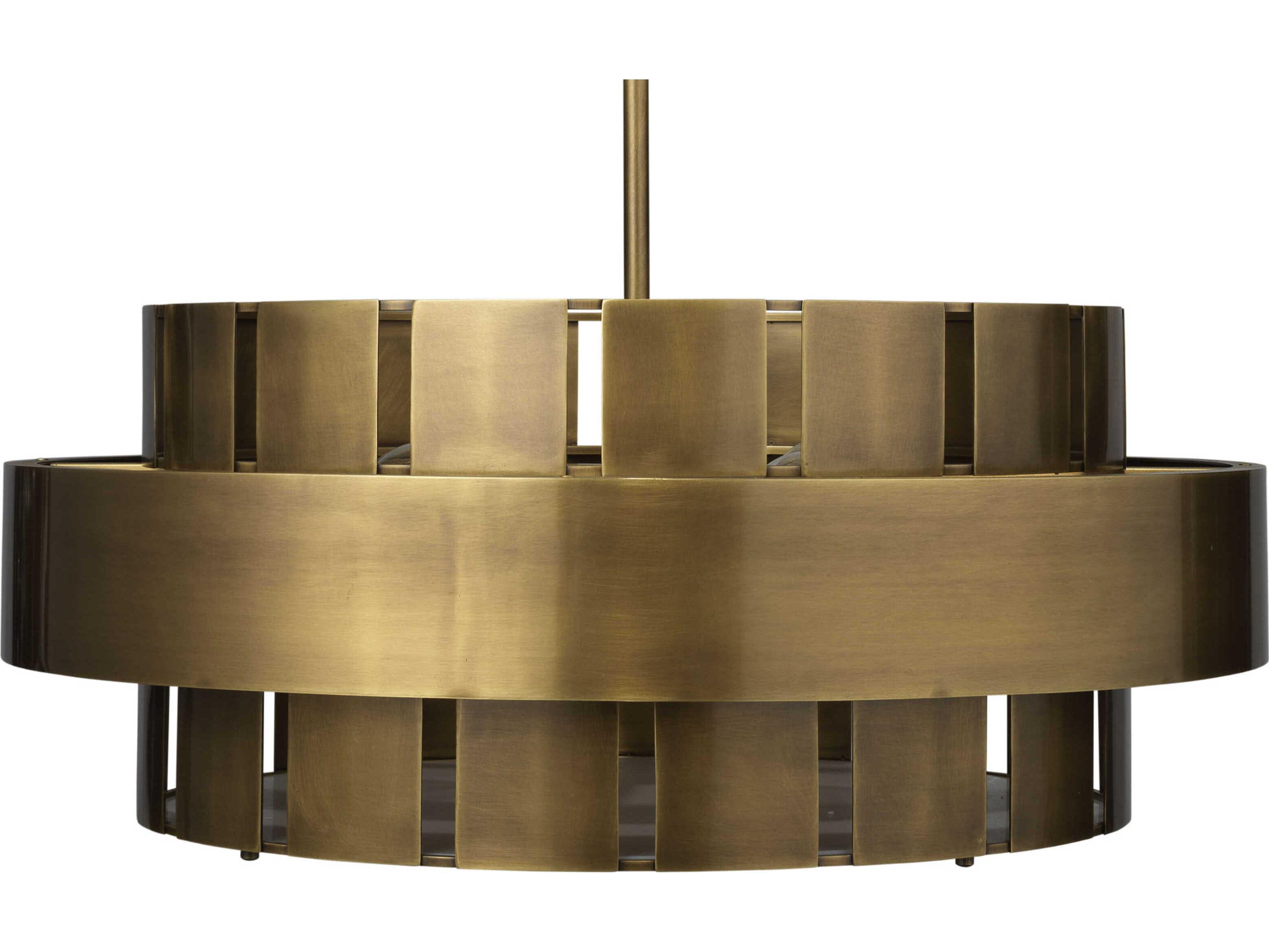 Jamie Young Orbit 4-Light Antique Brass Round Pendant