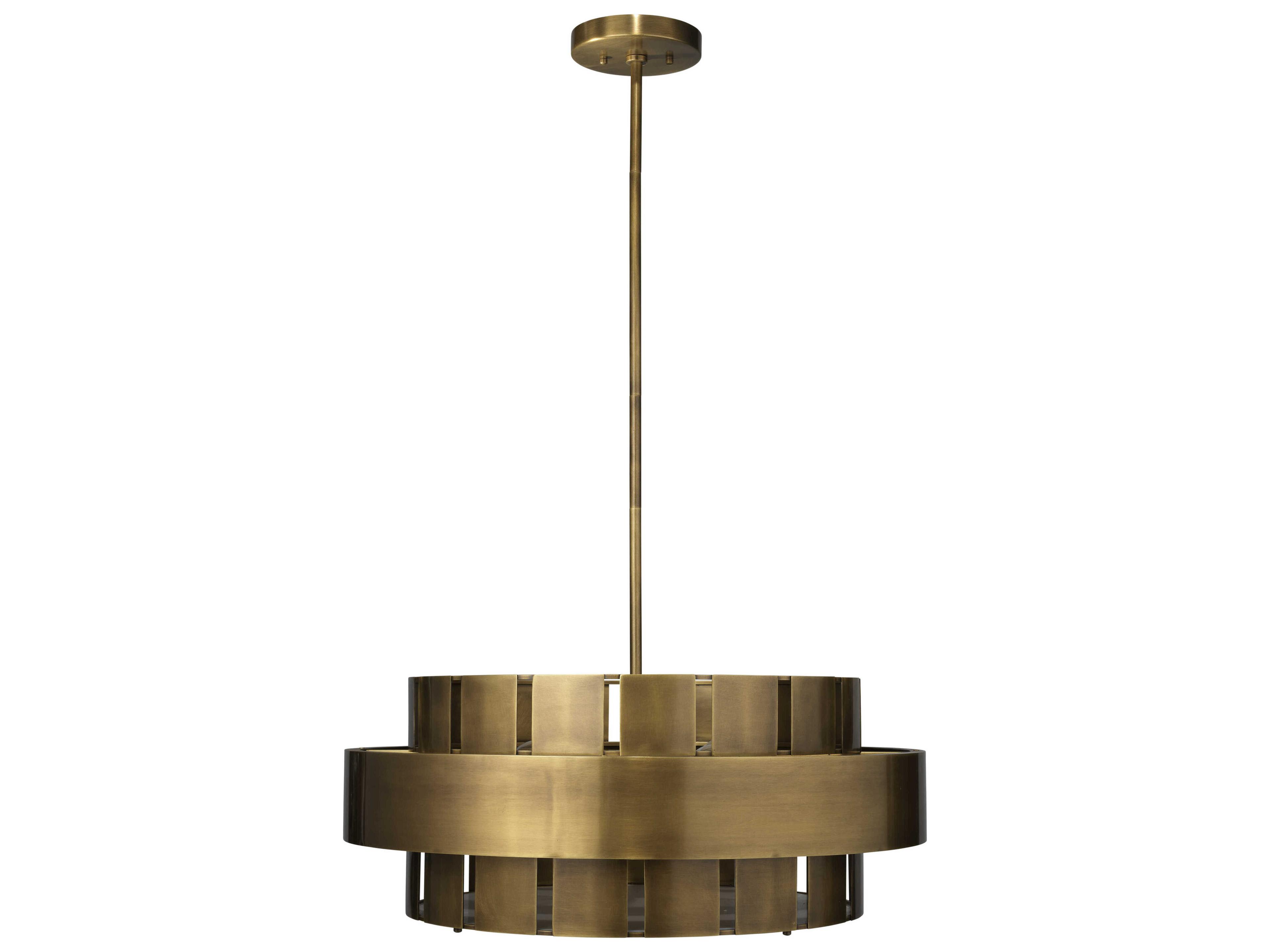 Jamie Young Orbit 4-Light Antique Brass Round Pendant