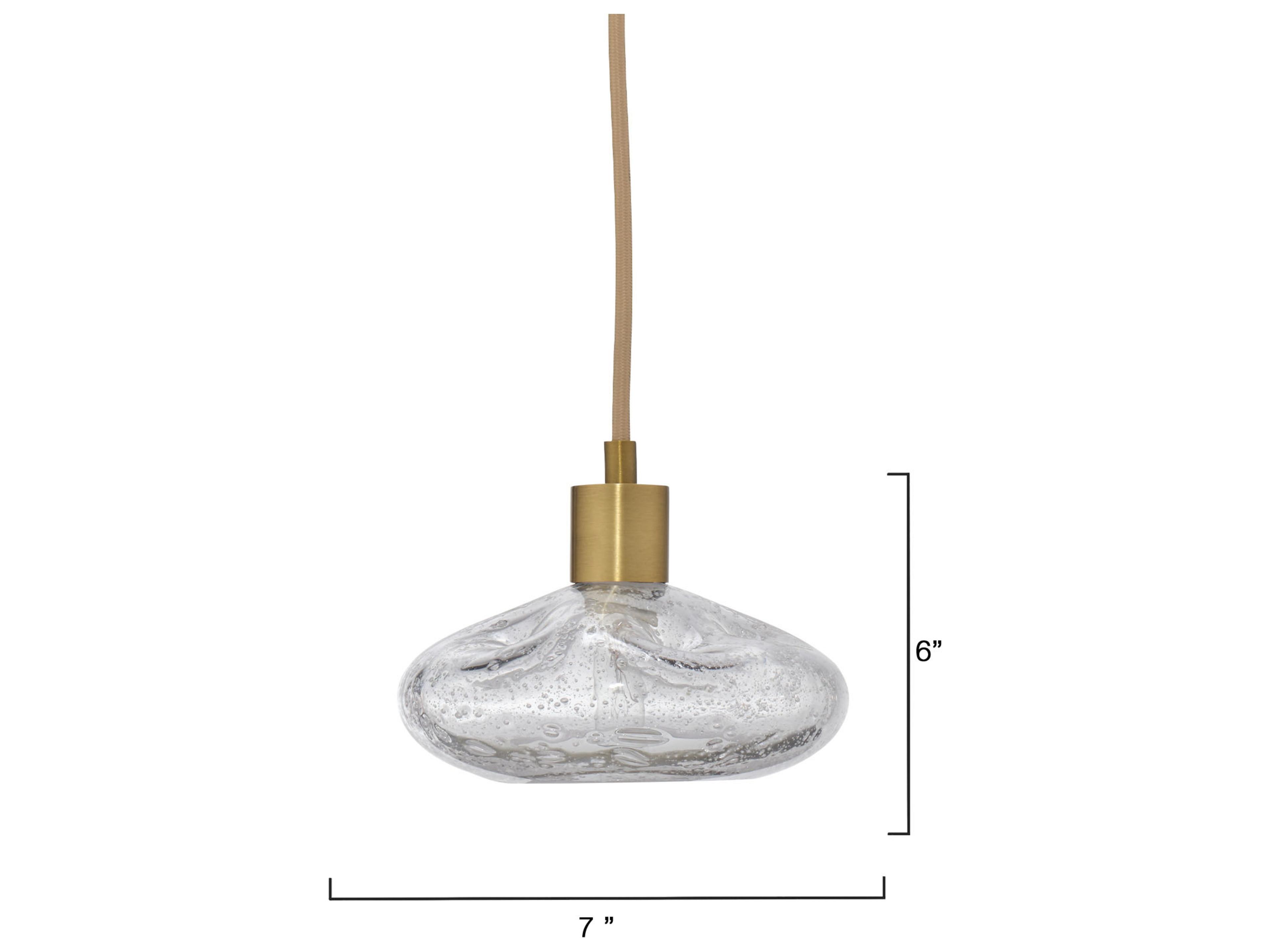 Jamie Young Reservoir 1-Light Brass Mini Pendant