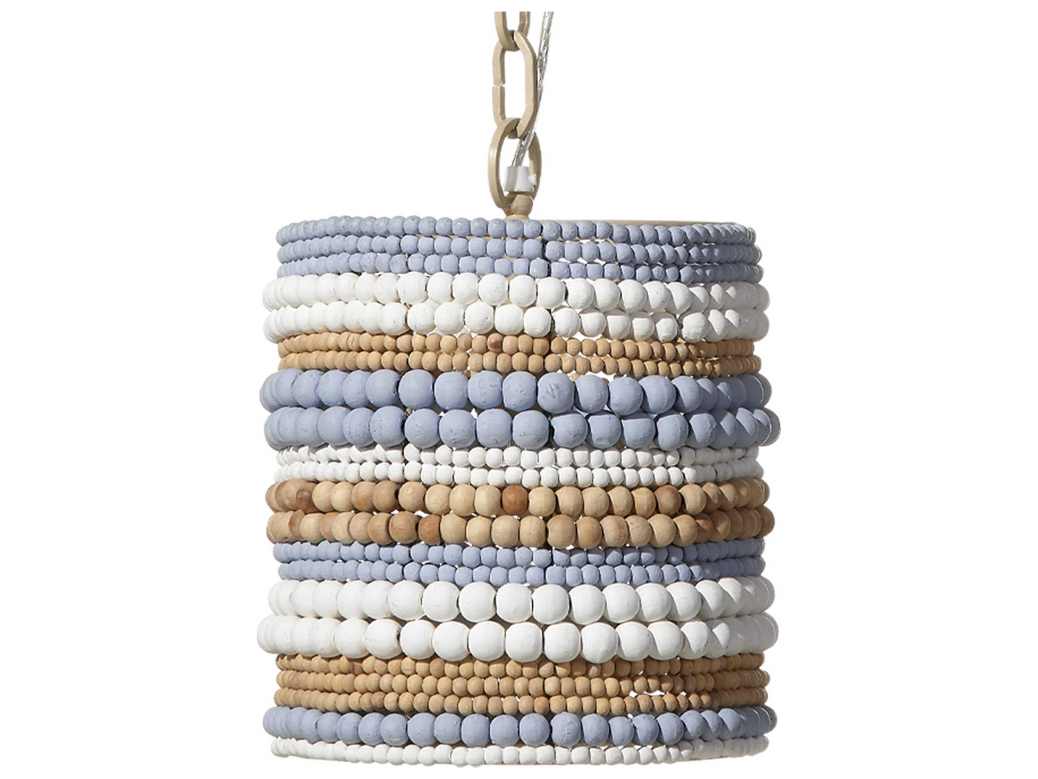 Jamie Young Strand 1-Light Blue White Natural Mini Pendant