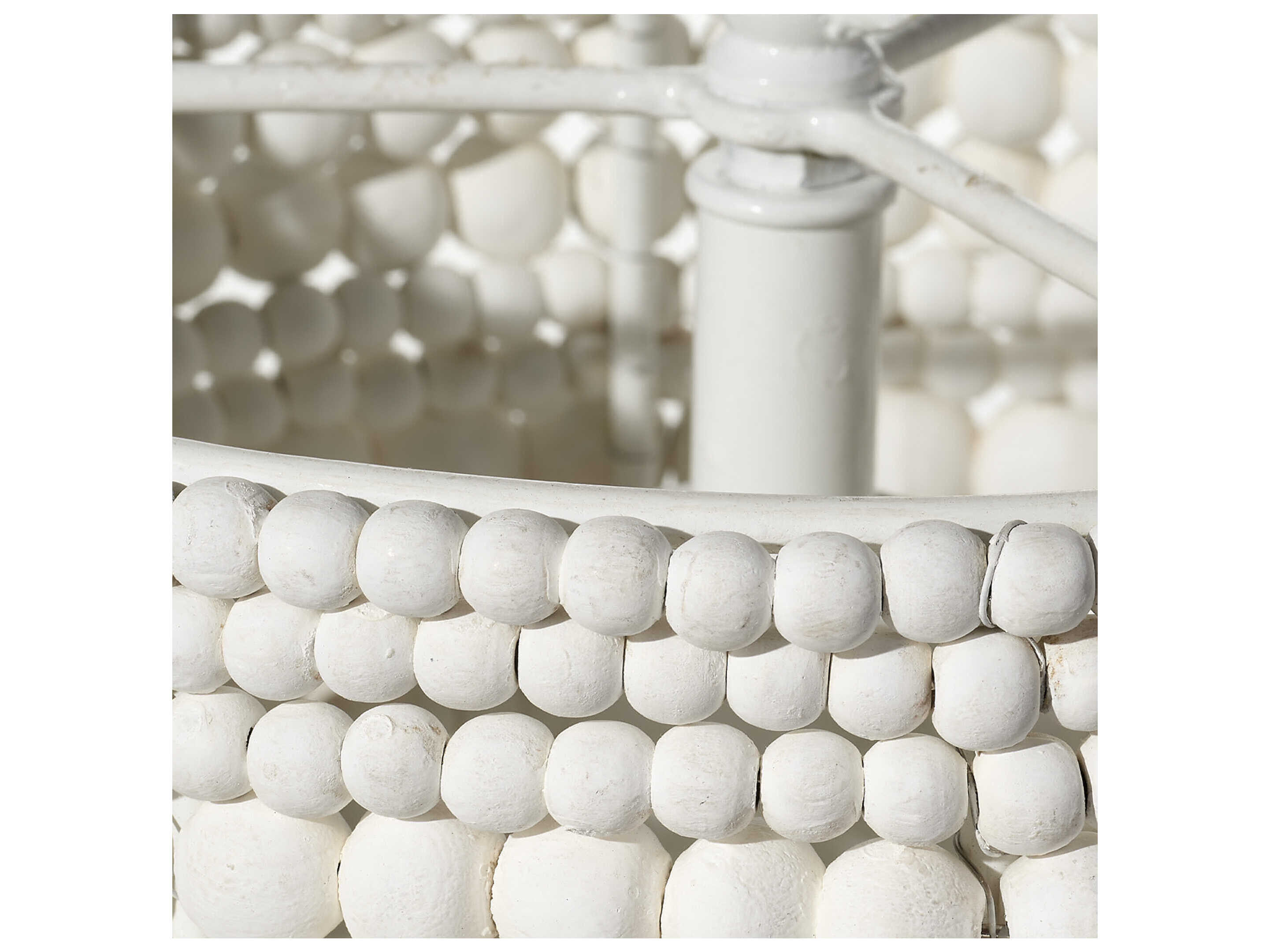 Jamie Young Strand 1-Light White Mini Pendant