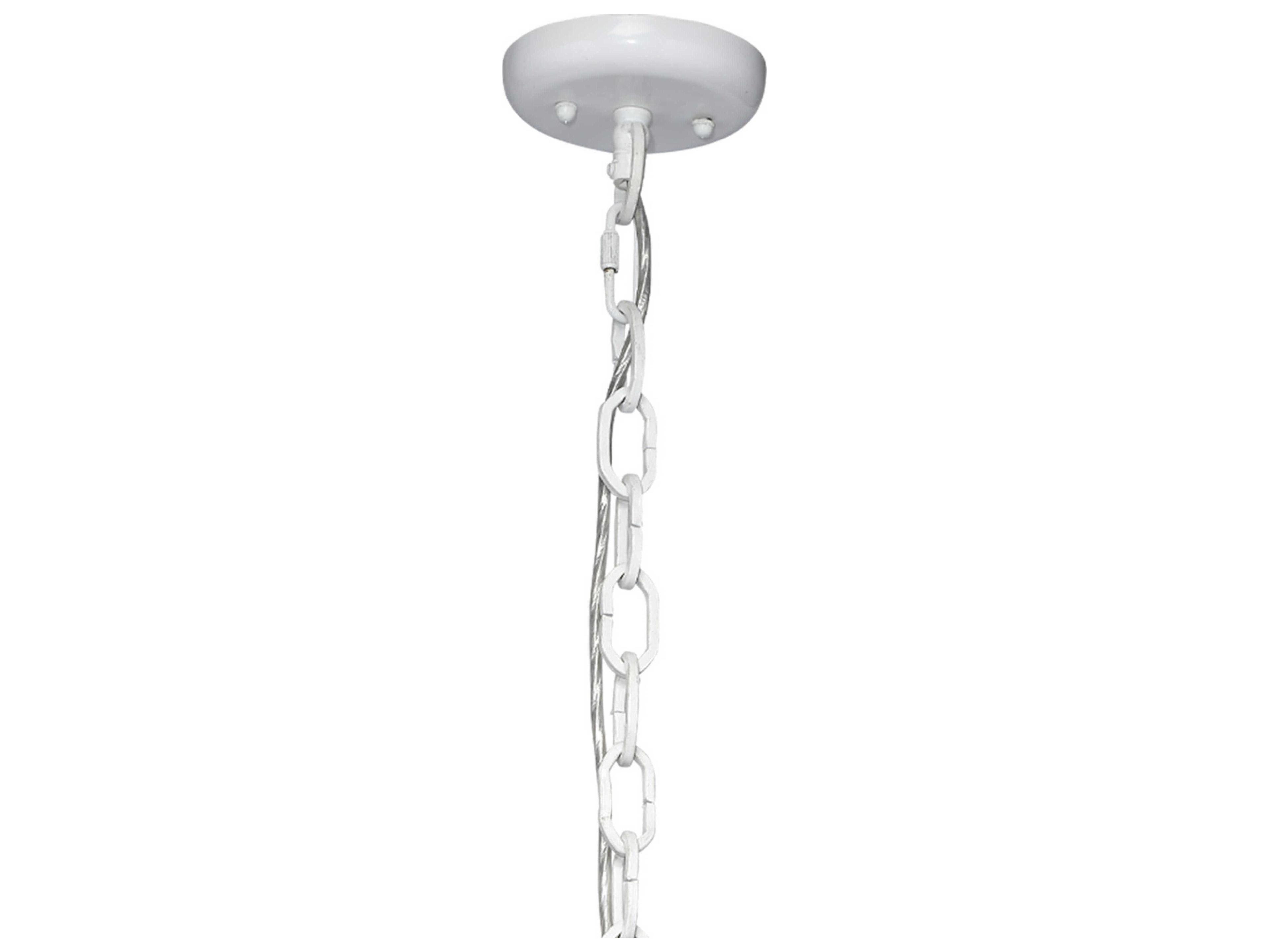 Jamie Young Strand 1-Light White Mini Pendant