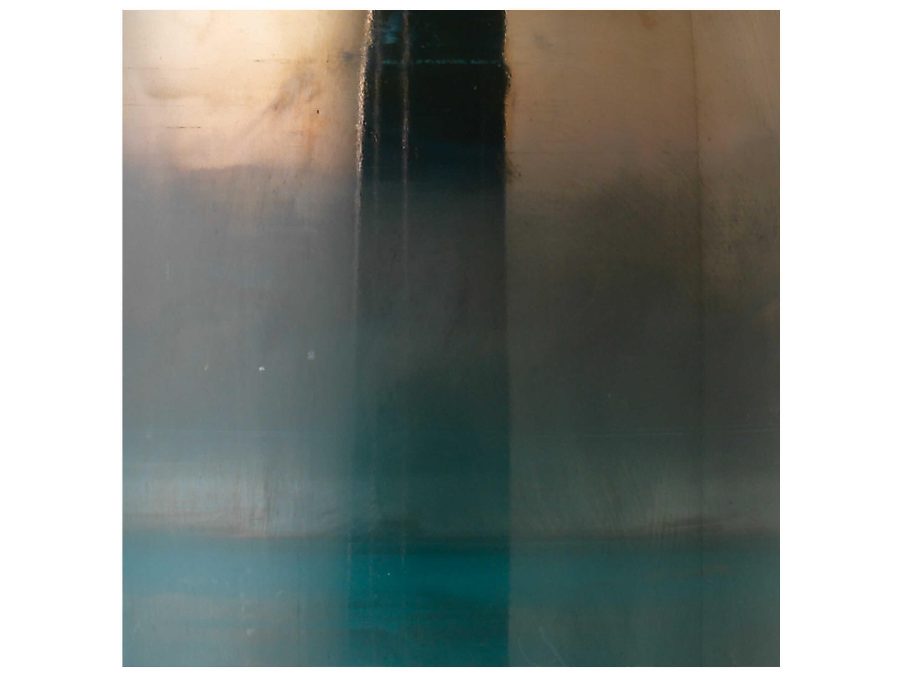 Jamie Young Vapor 1-Light Aqua Metallic Glass Blue Cylinder Mini Pendant