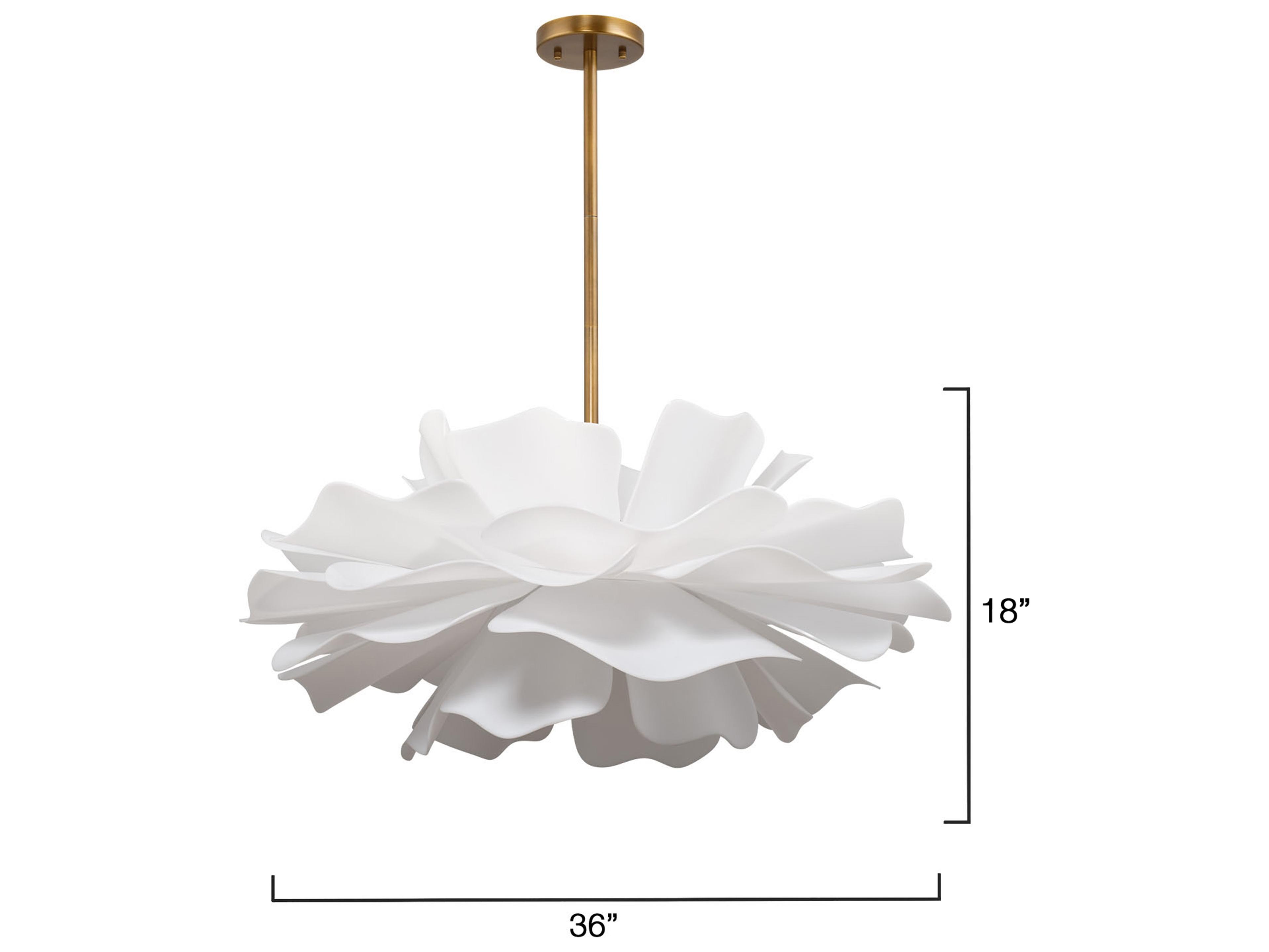 Jamie Young Zinnia 4-Light Brass Chandelier