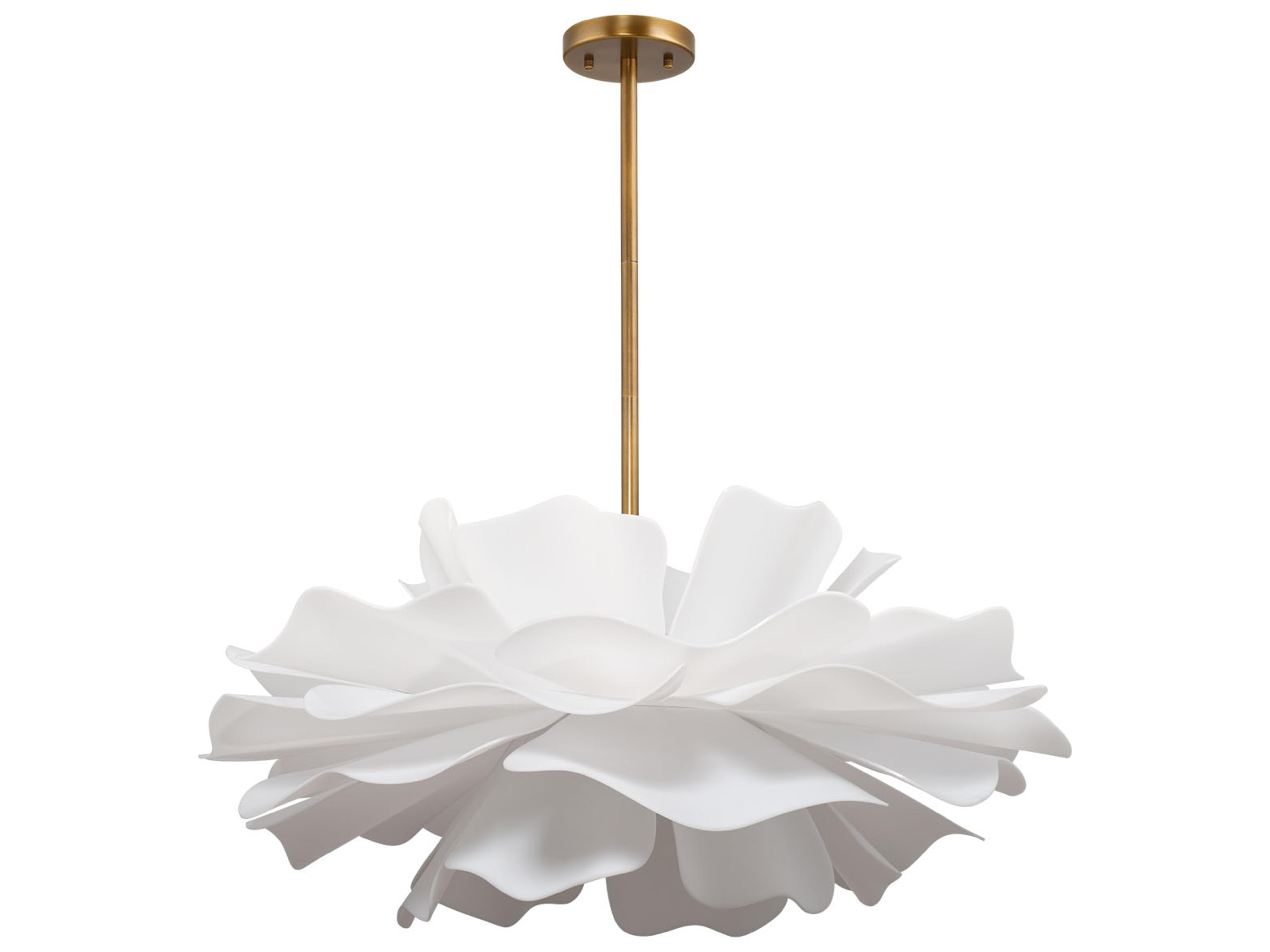 Jamie Young Zinnia 4-Light Brass Chandelier