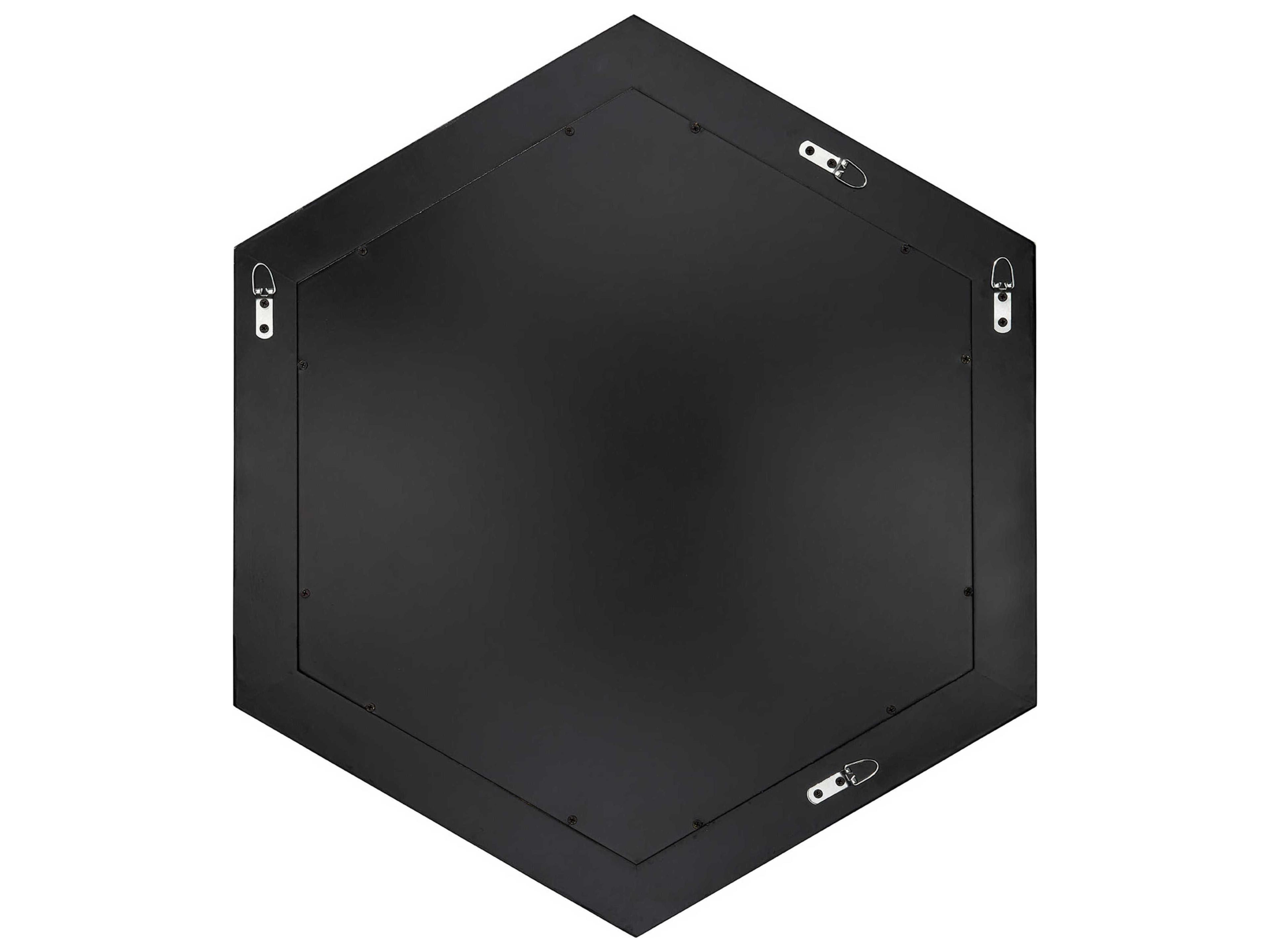 Jamie Young Academy Mother of Pearl Blue Hexagon Wall Mirror