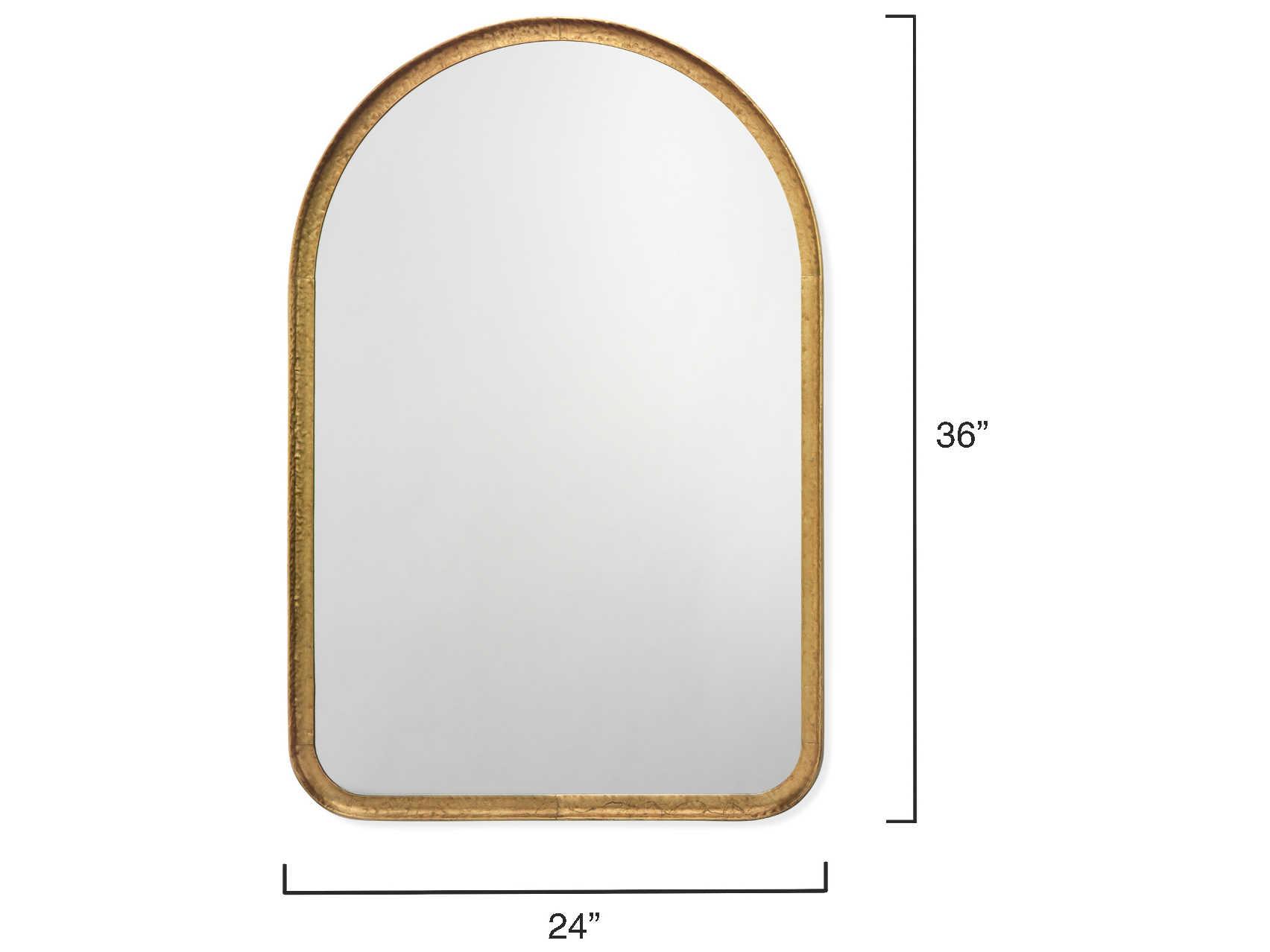 Jamie Young Arch Gold Leaf Wall Mirror
