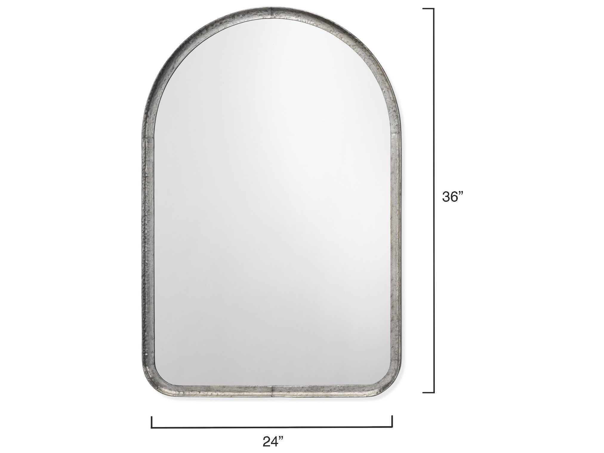 Jamie Young Arch Silver Leaf Wall Mirror