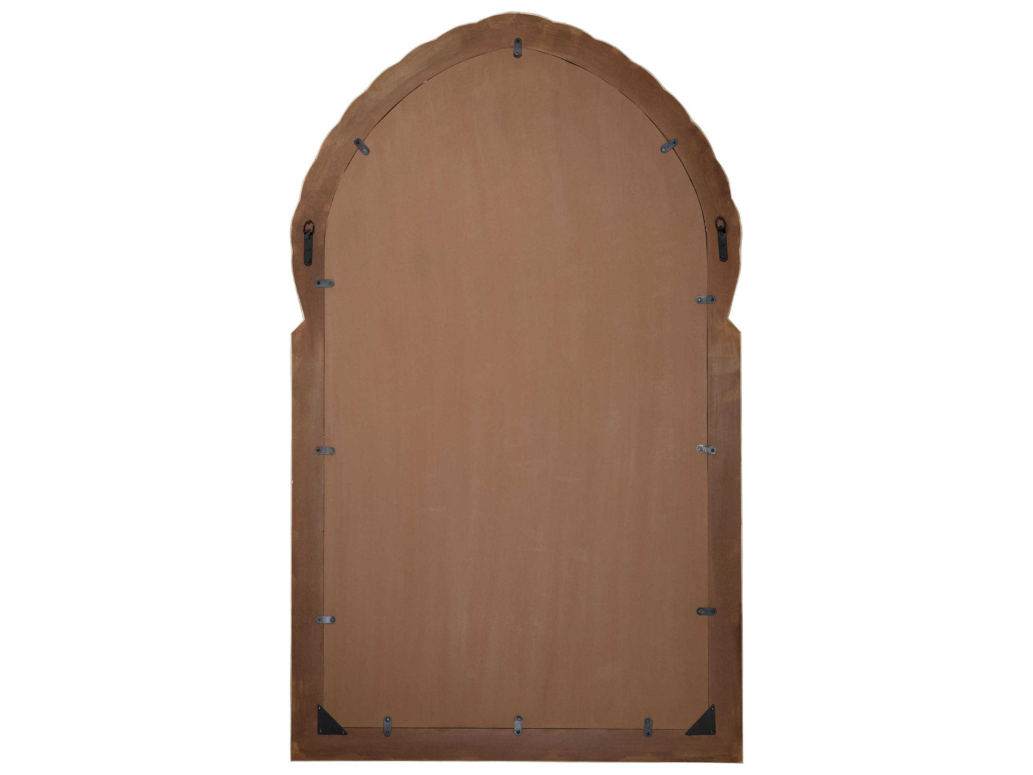 Jamie Young Bardot Wood & Buffalo Bone Natural Arch Wall Mirror