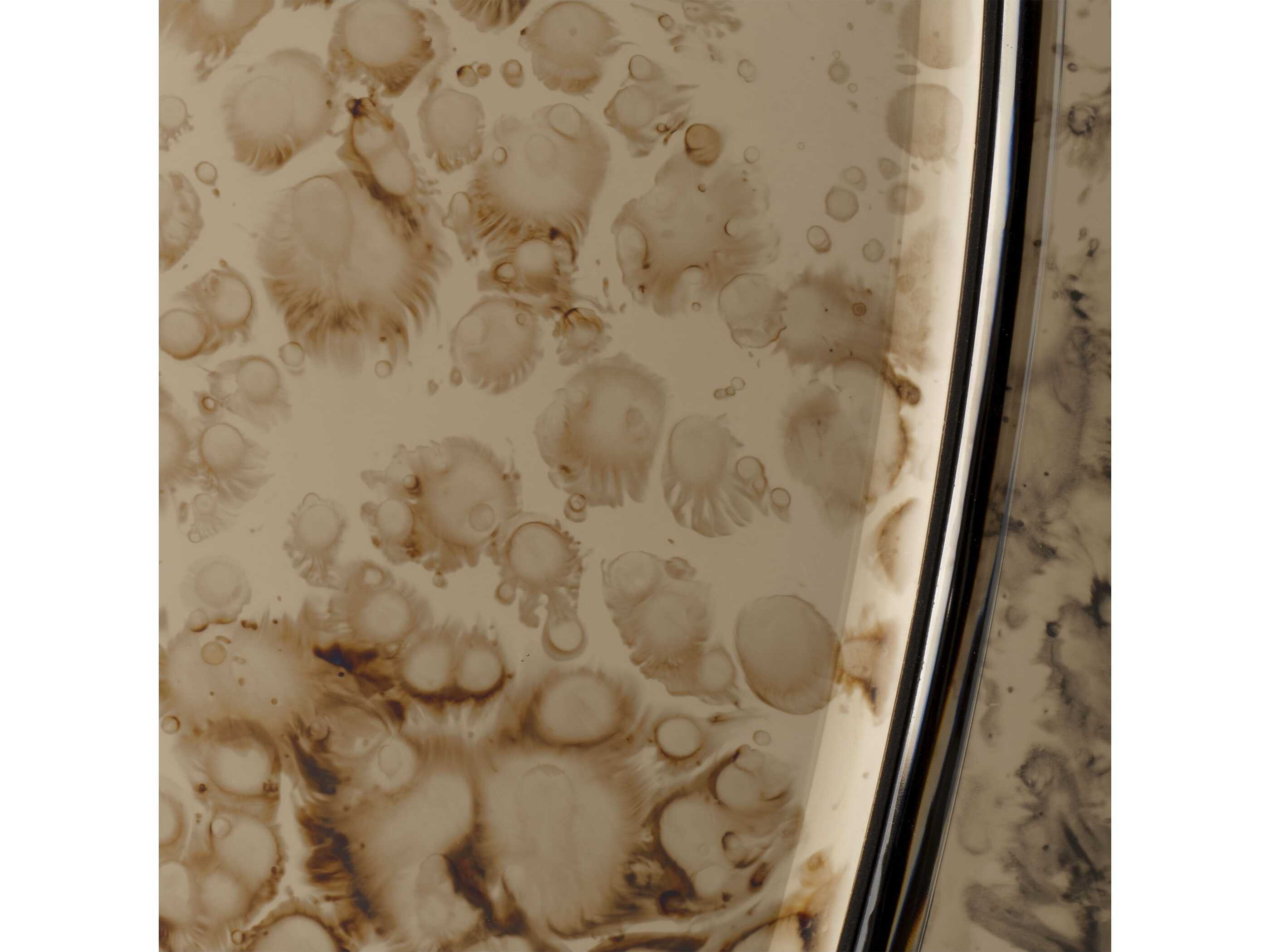 Jamie Young Chambord Antique Brass Wall Mirror Round