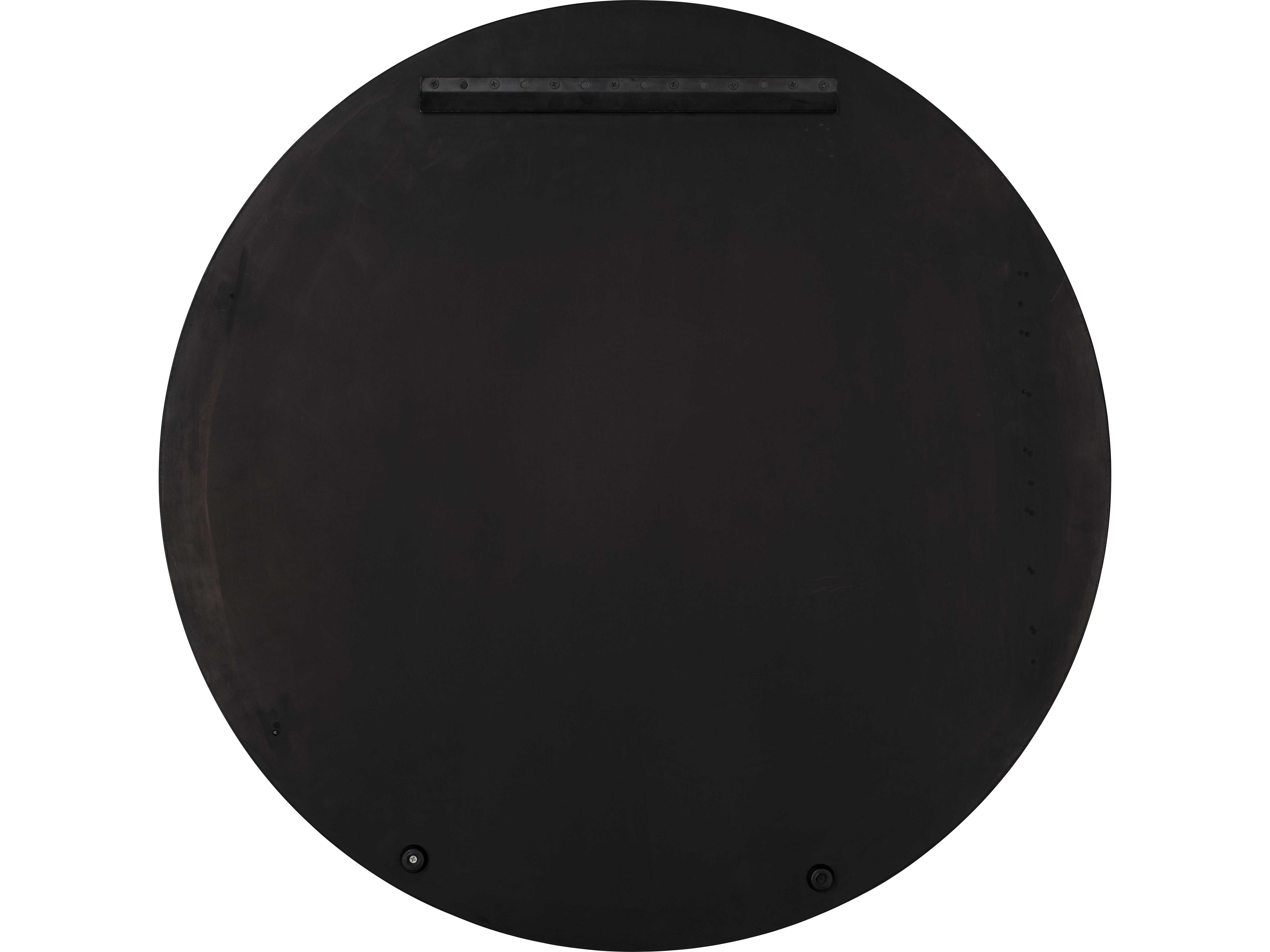 Jamie Young Chambord Antique Brass Wall Mirror Round